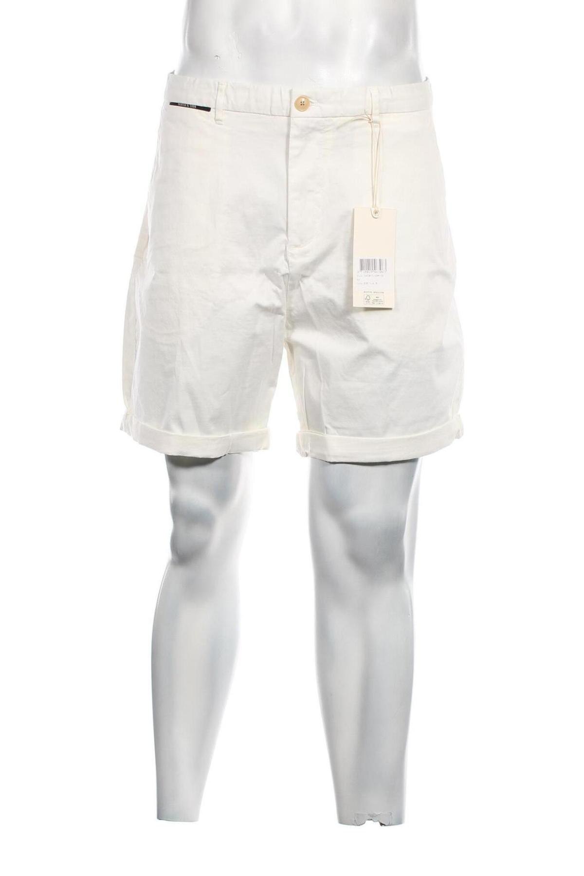 Ανδρικό κοντό παντελόνι Scotch & Soda, Μέγεθος L, Χρώμα Λευκό, Τιμή 34,02 €
