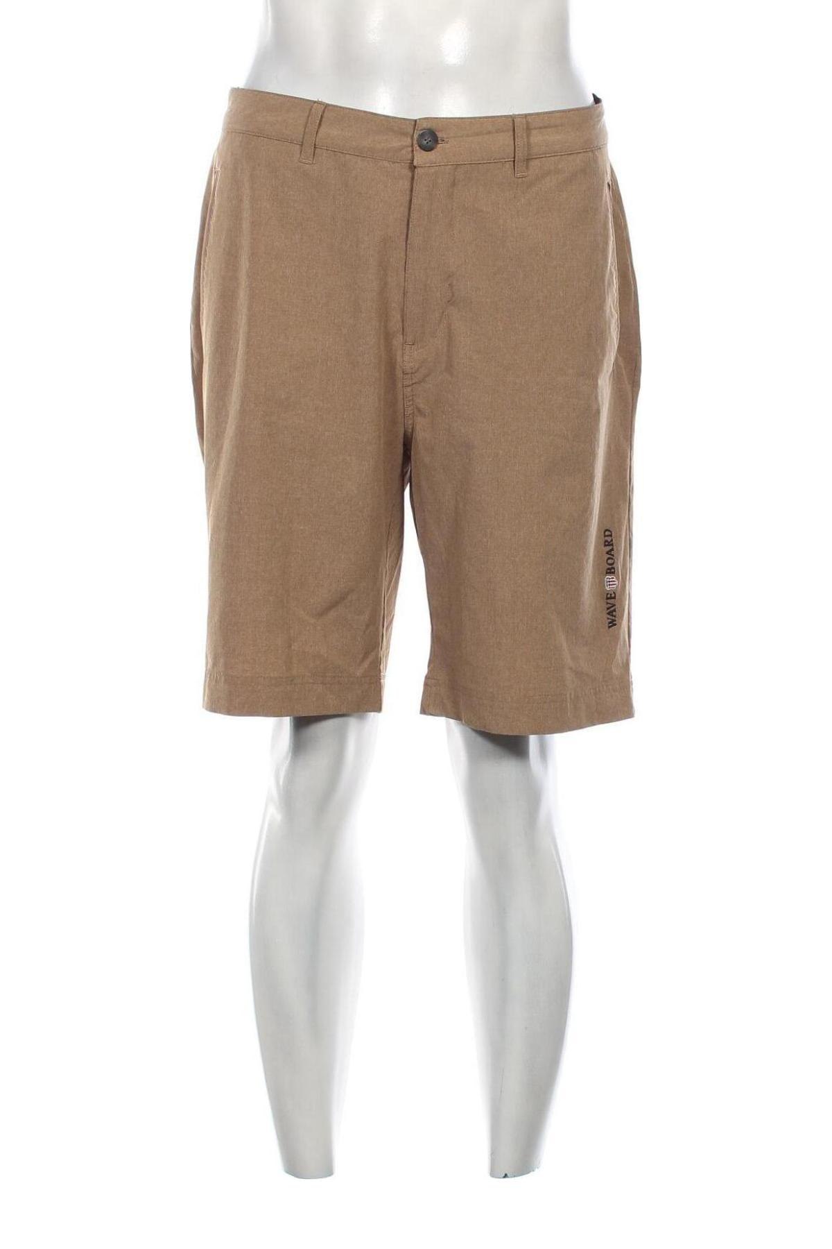 Ανδρικό κοντό παντελόνι Wave Board, Μέγεθος L, Χρώμα  Μπέζ, Τιμή 11,60 €