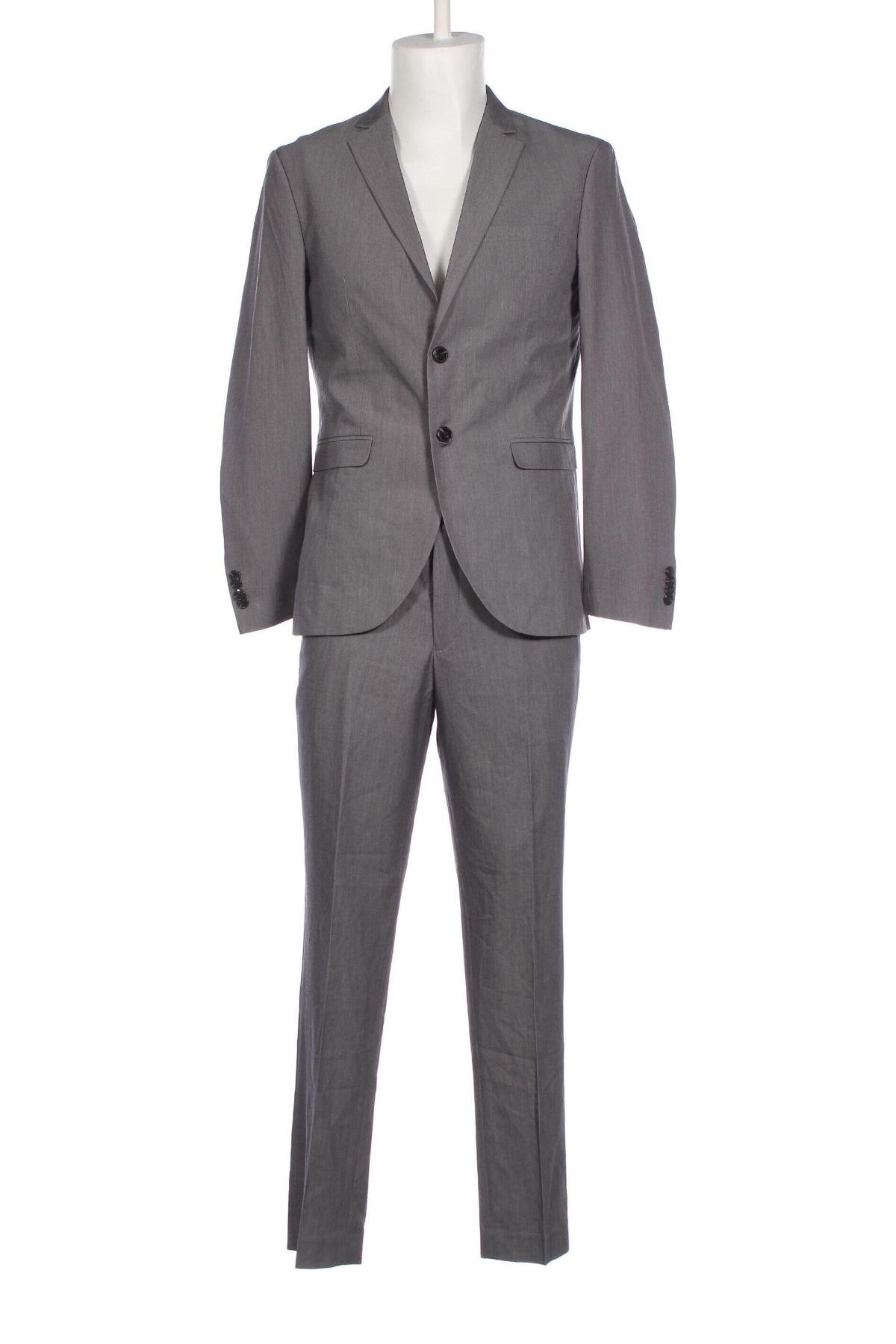 Ανδρικό κοστούμι Jack & Jones, Μέγεθος L, Χρώμα Γκρί, Τιμή 84,54 €