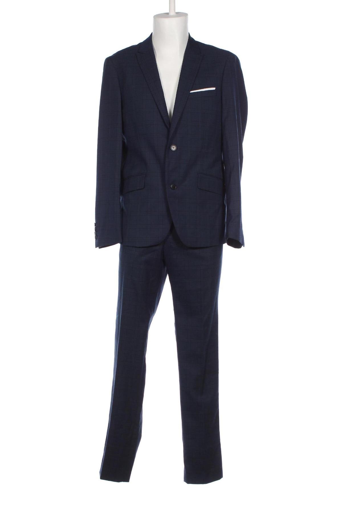 Ανδρικό κοστούμι Lindbergh, Μέγεθος L, Χρώμα Μπλέ, Τιμή 149,48 €