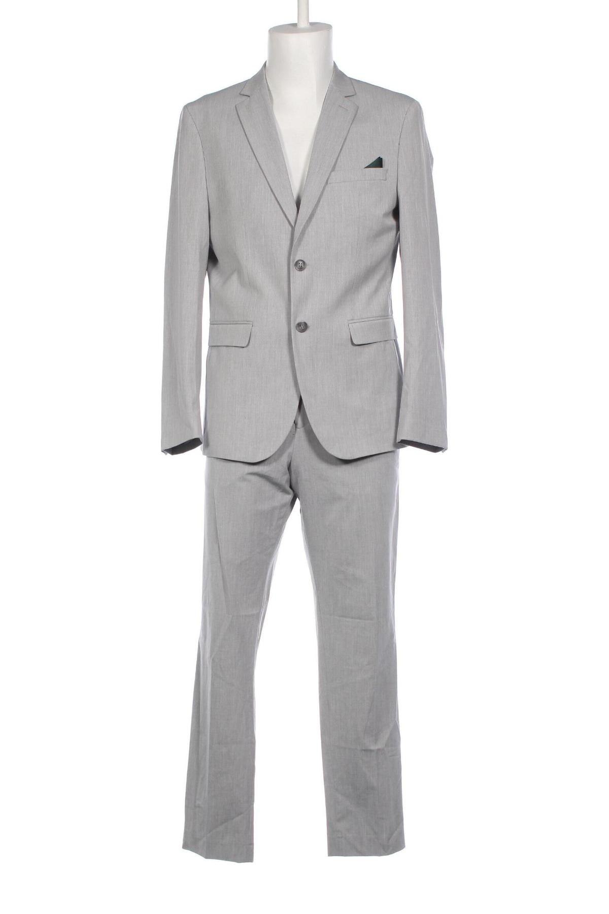 Ανδρικό κοστούμι Selected Homme, Μέγεθος L, Χρώμα Γκρί, Τιμή 78,80 €