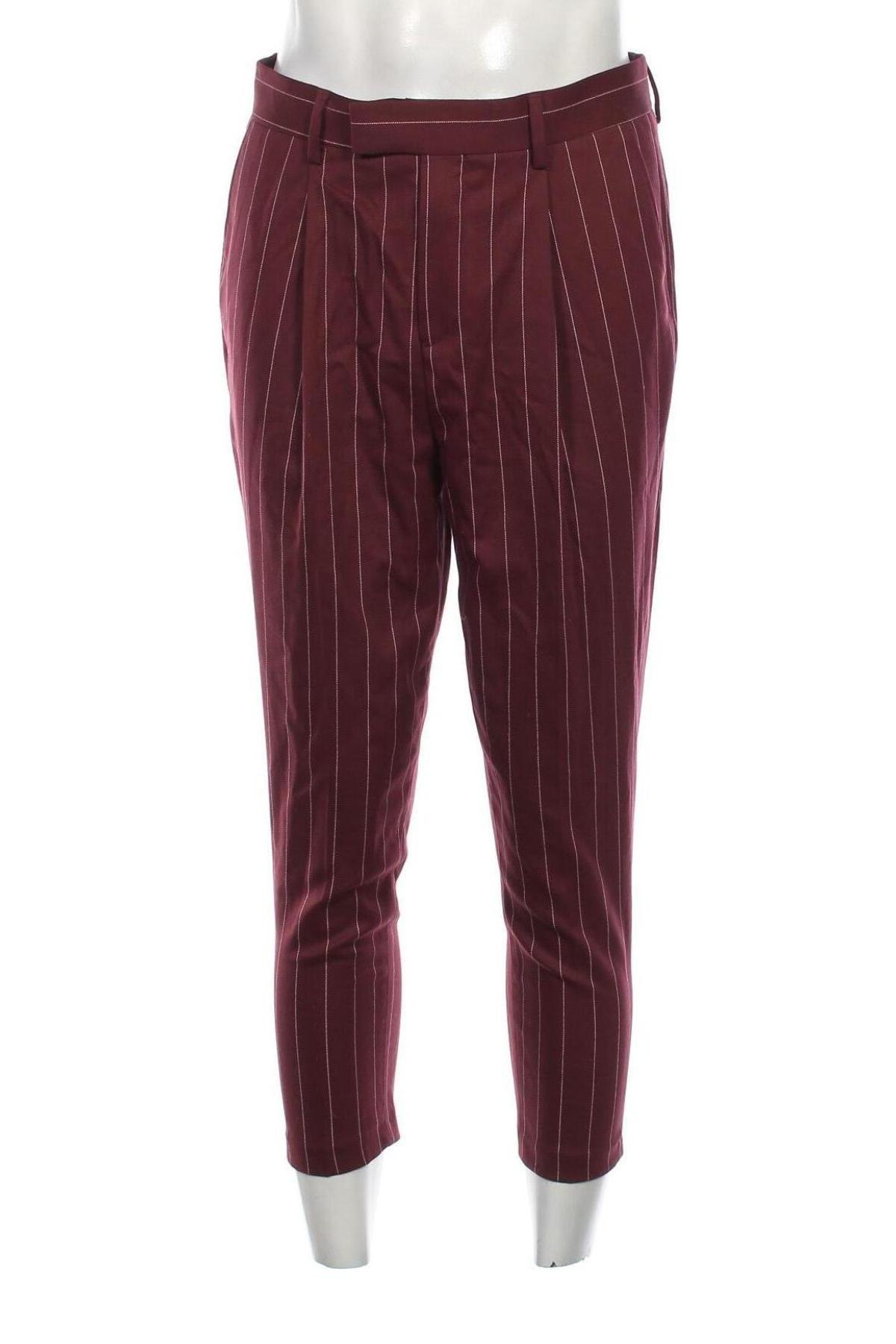 Pantaloni de bărbați ASOS, Mărime M, Culoare Roșu, Preț 25,76 Lei