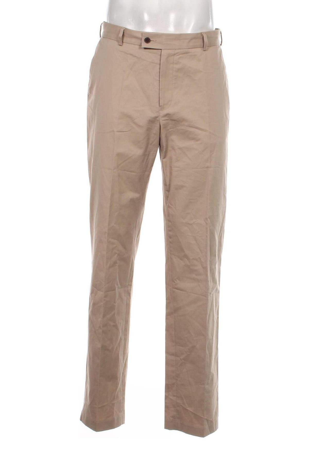 Pantaloni de bărbați Charles Tyrwhitt, Mărime L, Culoare Bej, Preț 144,74 Lei