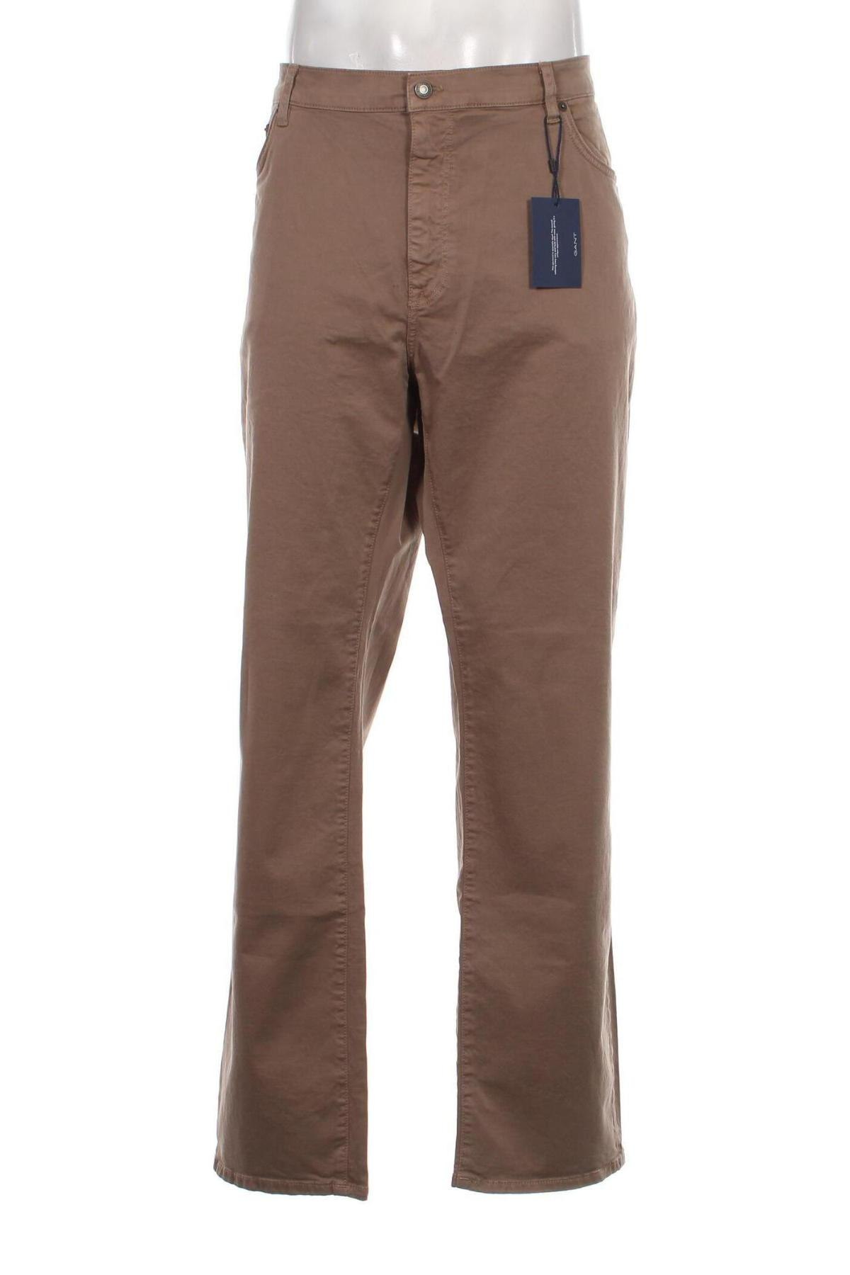 Pantaloni de bărbați Gant, Mărime XXL, Culoare Gri, Preț 200,36 Lei