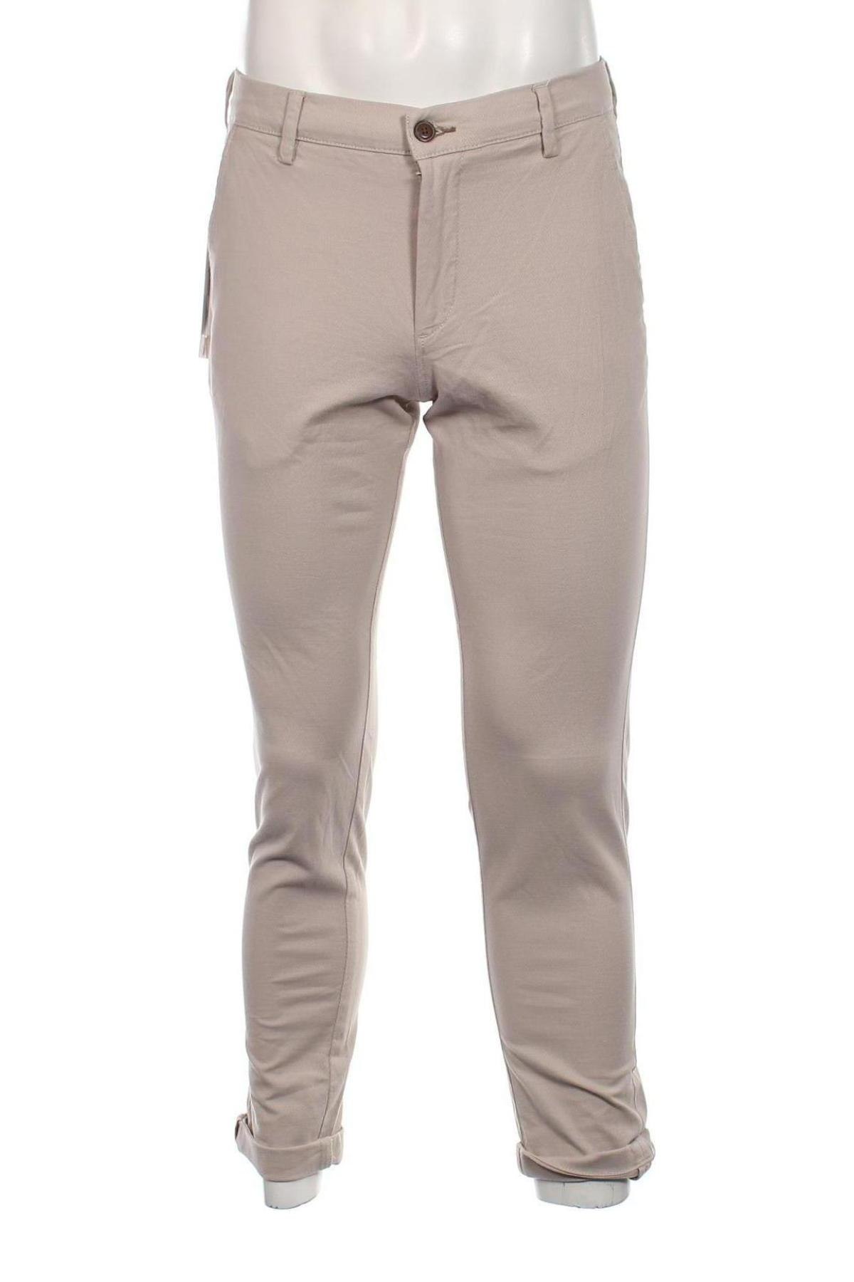 Pantaloni de bărbați Jack & Jones, Mărime M, Culoare Bej, Preț 269,74 Lei
