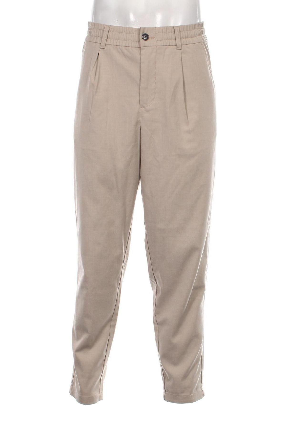 Pantaloni de bărbați Jack & Jones, Mărime L, Culoare Bej, Preț 53,95 Lei