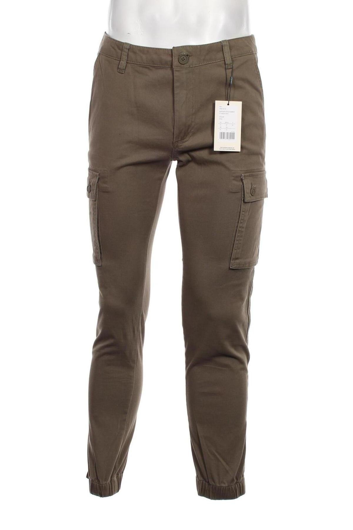 Мъжки панталон Pier One, Размер M, Цвят Зелен, Цена 24,38 лв.