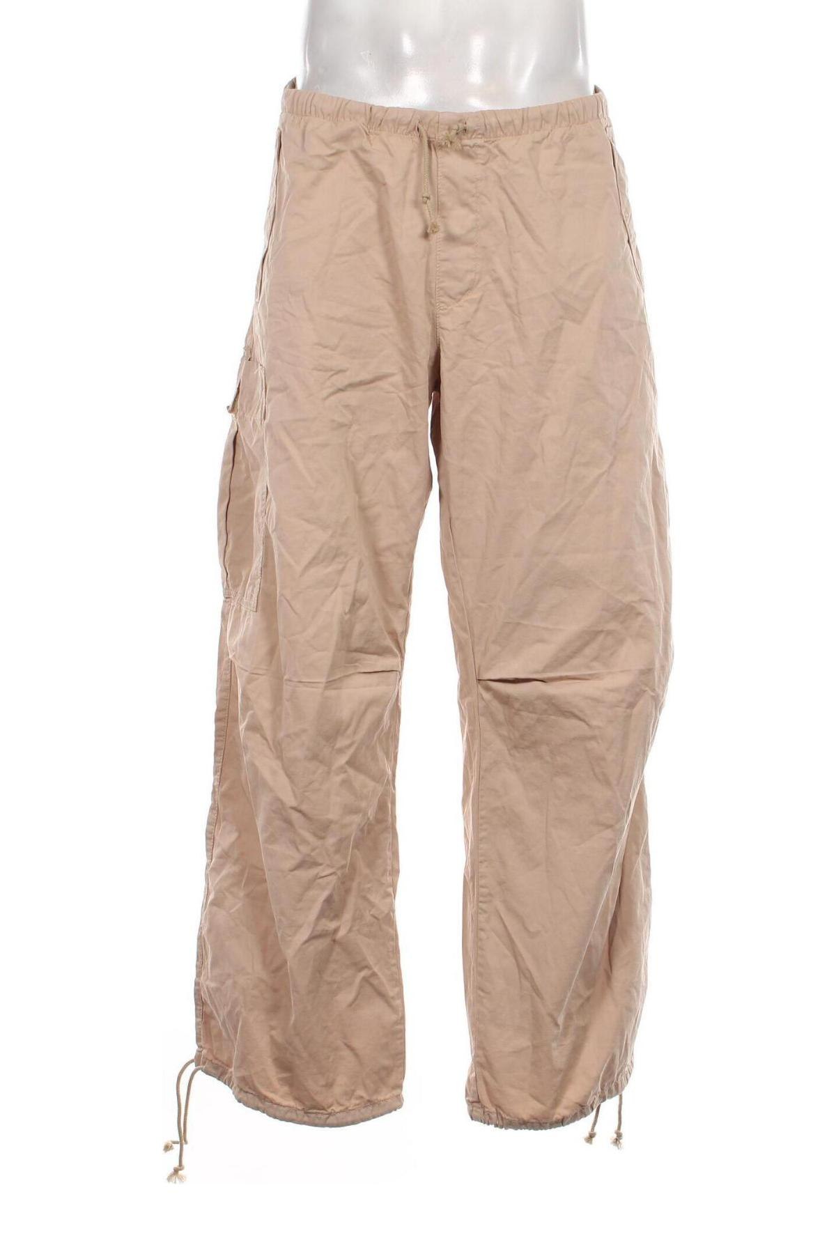 Pantaloni de bărbați Pull&Bear, Mărime XL, Culoare Bej, Preț 151,32 Lei