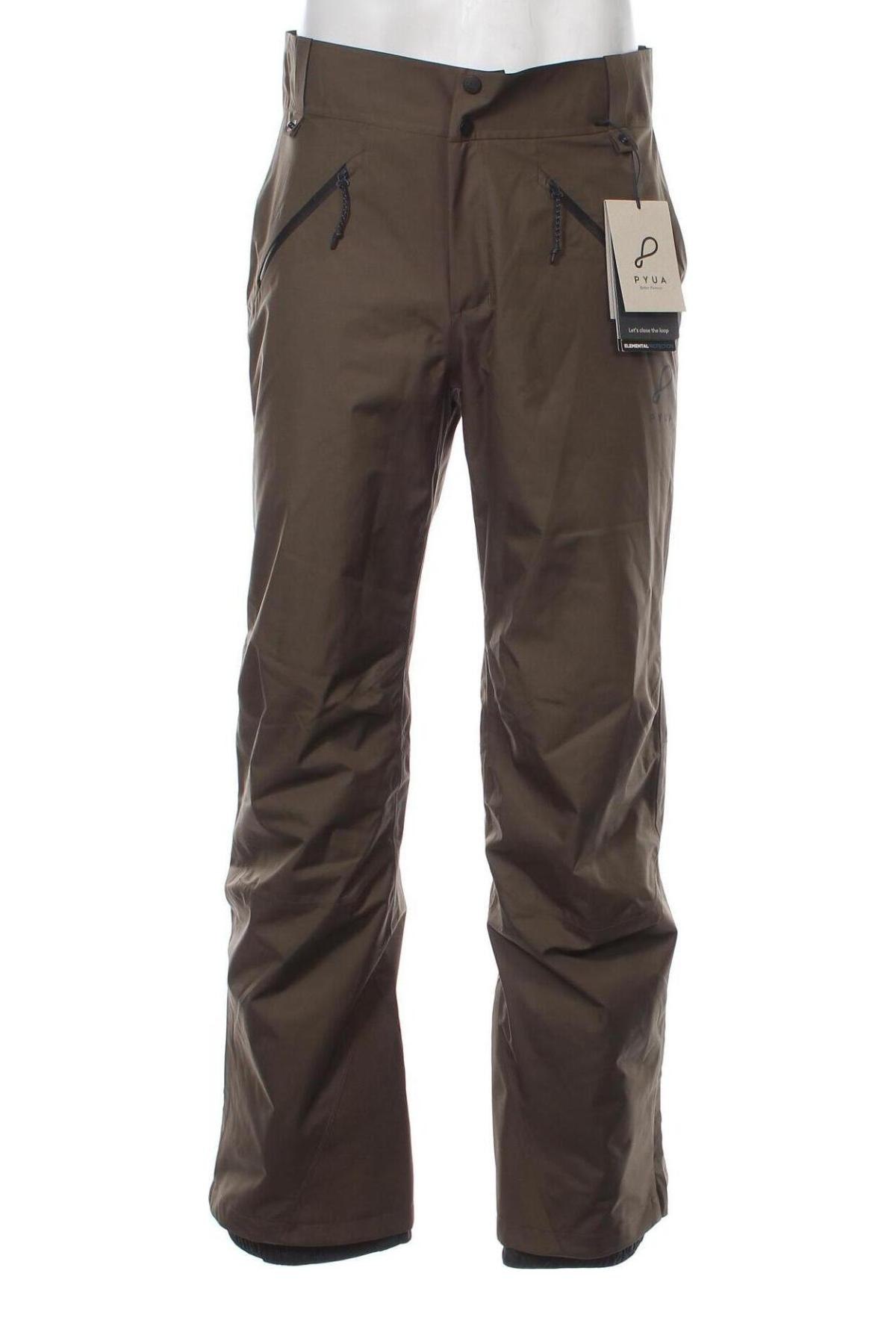 Мъжки панталон за зимни спортове Pyua, Размер M, Цвят Зелен, Цена 162,40 лв.