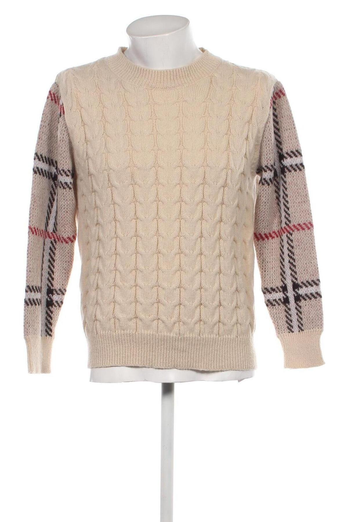 Мъжки пуловер, Размер L, Цвят Екрю, Цена 11,89 лв.