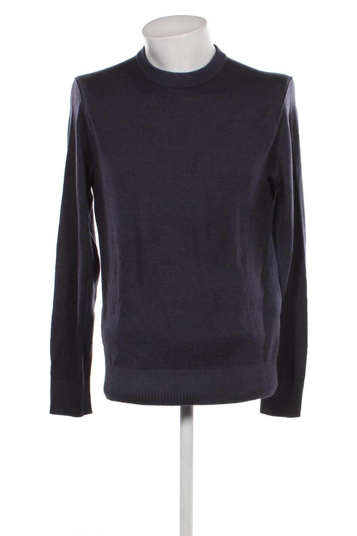 Мъжки пуловер BOSS, Размер L, Цвят Син, Цена 98,00 лв.