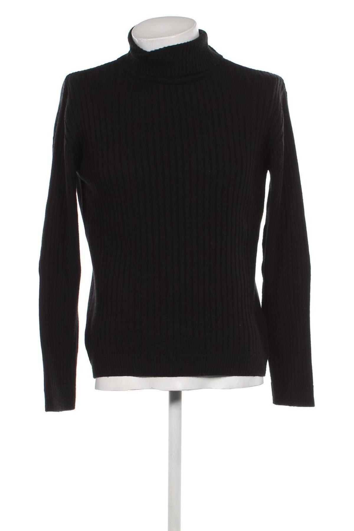 Мъжки пуловер Cortefiel, Размер M, Цвят Черен, Цена 9,80 лв.