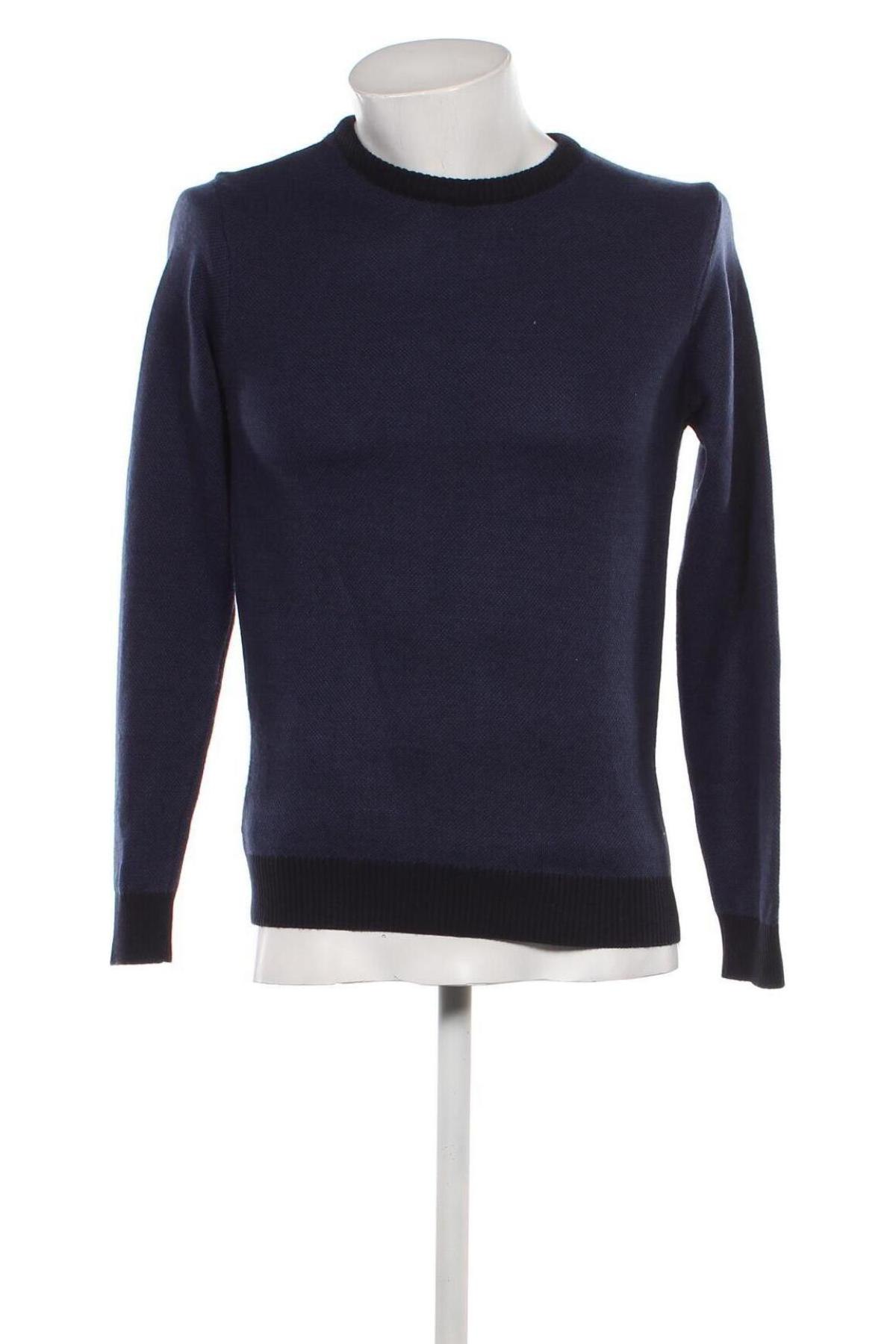 Ανδρικό πουλόβερ Defacto, Μέγεθος S, Χρώμα Μπλέ, Τιμή 7,50 €