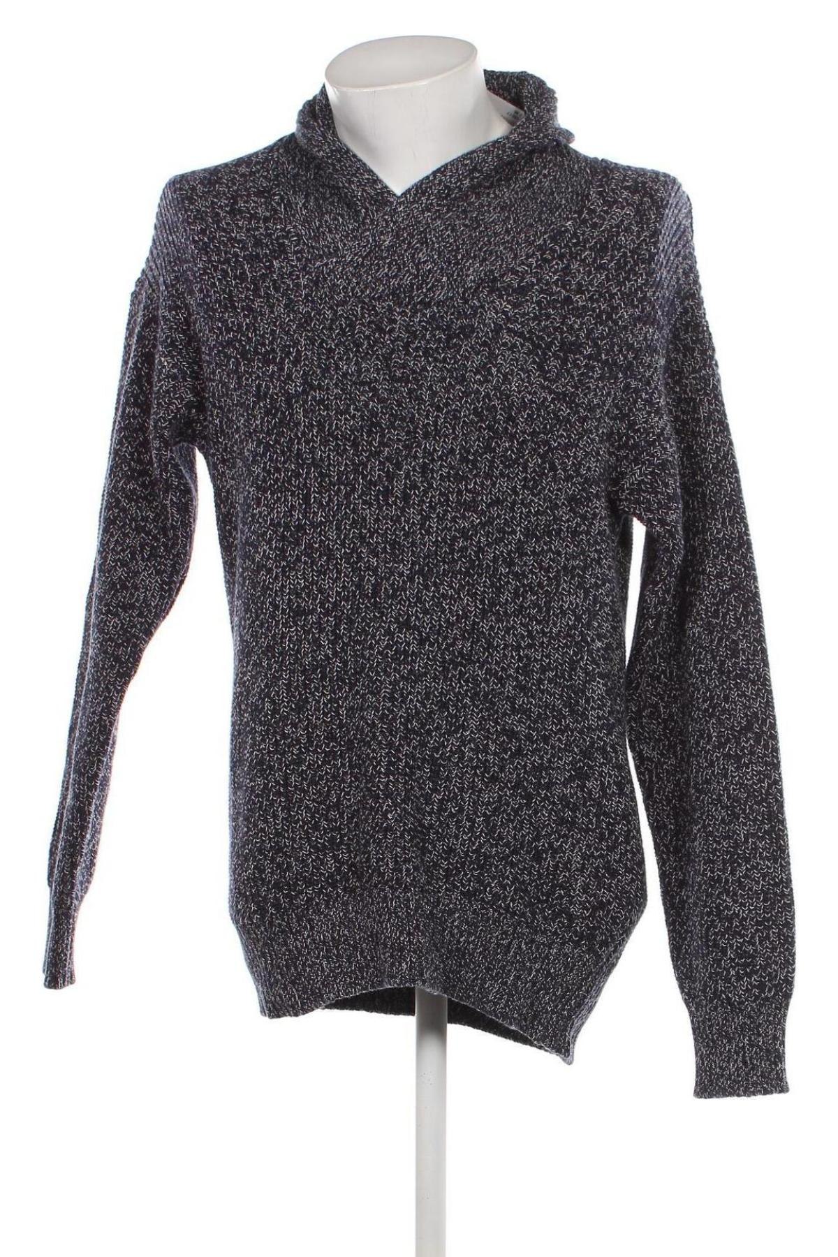 Мъжки пуловер H&M L.O.G.G., Размер M, Цвят Син, Цена 9,86 лв.
