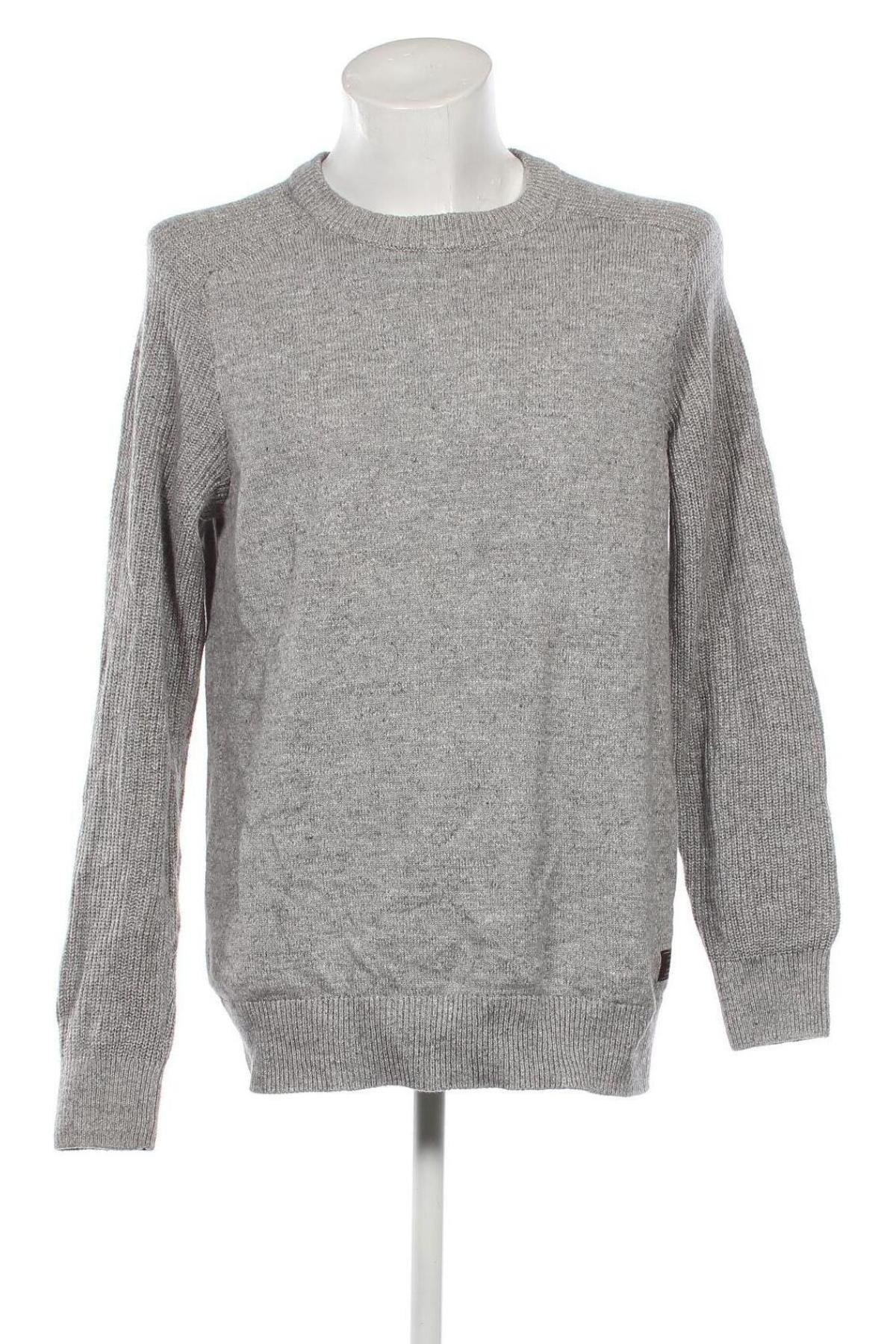 Ανδρικό πουλόβερ H&M L.O.G.G., Μέγεθος M, Χρώμα Γκρί, Τιμή 5,38 €