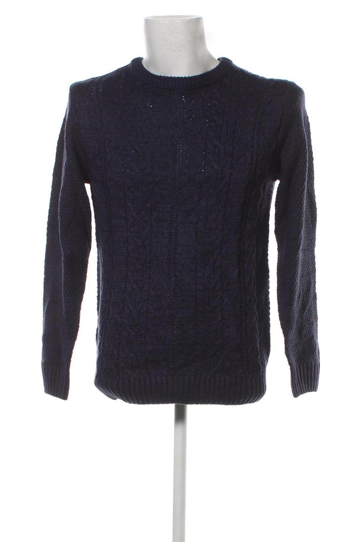 Мъжки пуловер Jean Pascale, Размер M, Цвят Син, Цена 8,99 лв.