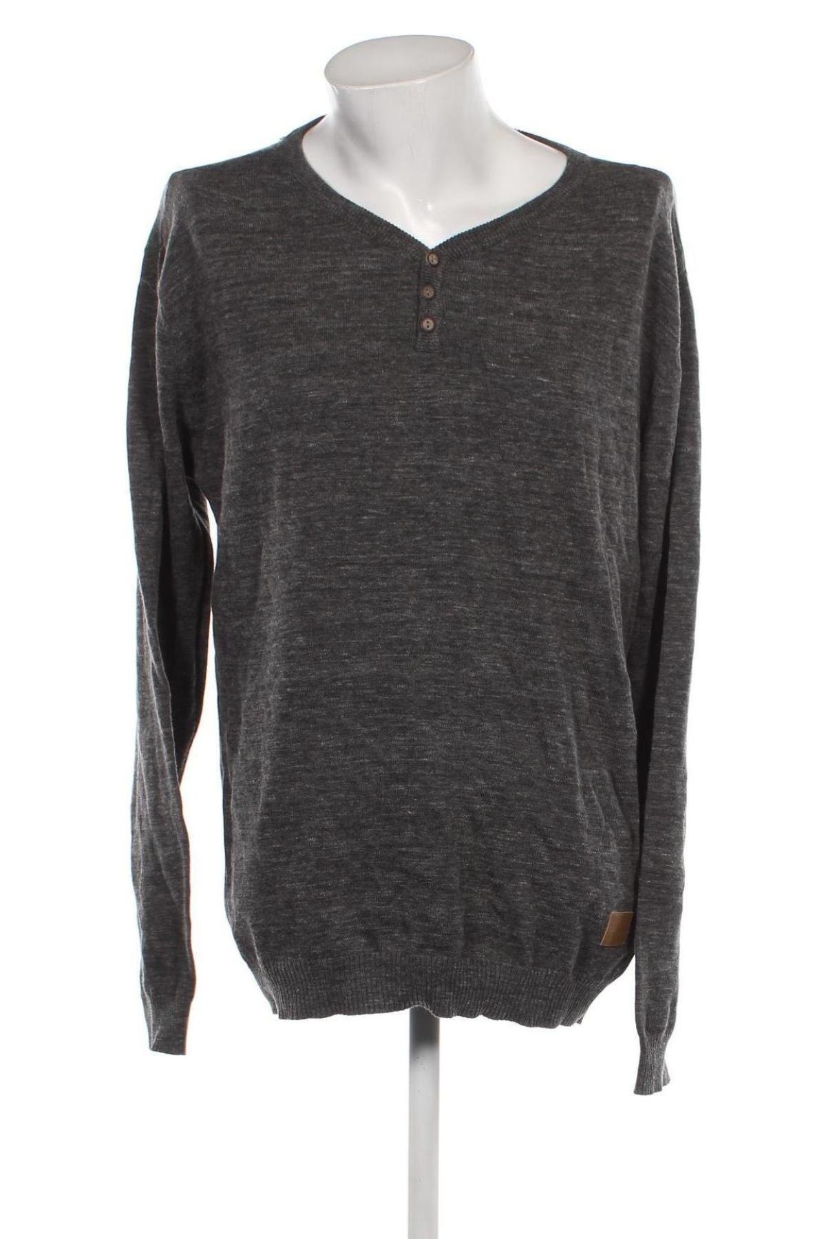 Мъжки пуловер Jean Pascale, Размер XXL, Цвят Сив, Цена 46,00 лв.