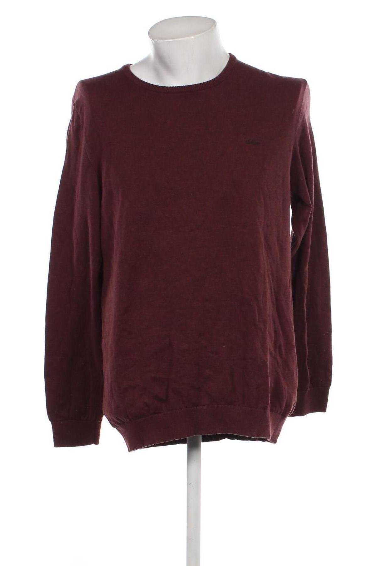 Мъжки пуловер S.Oliver, Размер XL, Цвят Червен, Цена 24,00 лв.