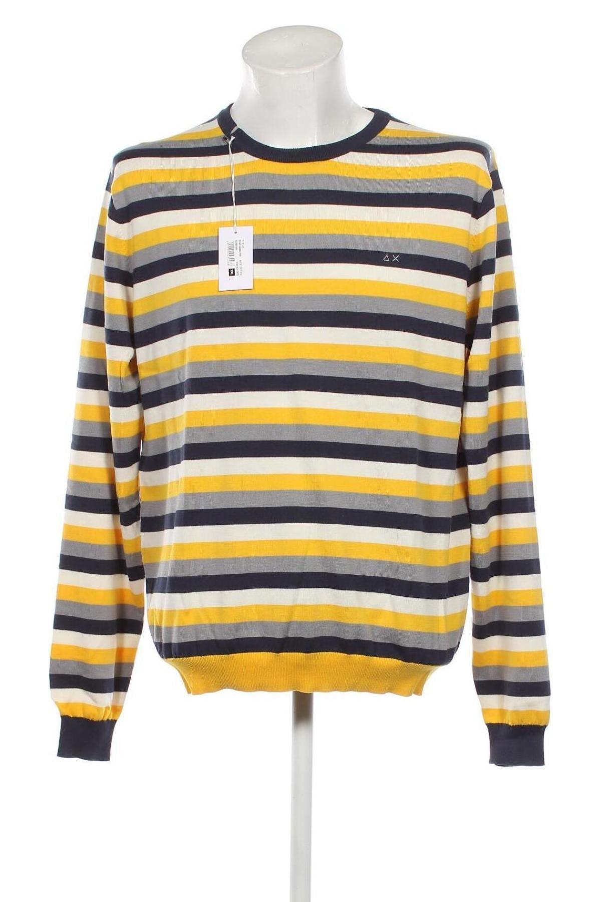 Мъжки пуловер SUN68, Размер 3XL, Цвят Многоцветен, Цена 67,32 лв.