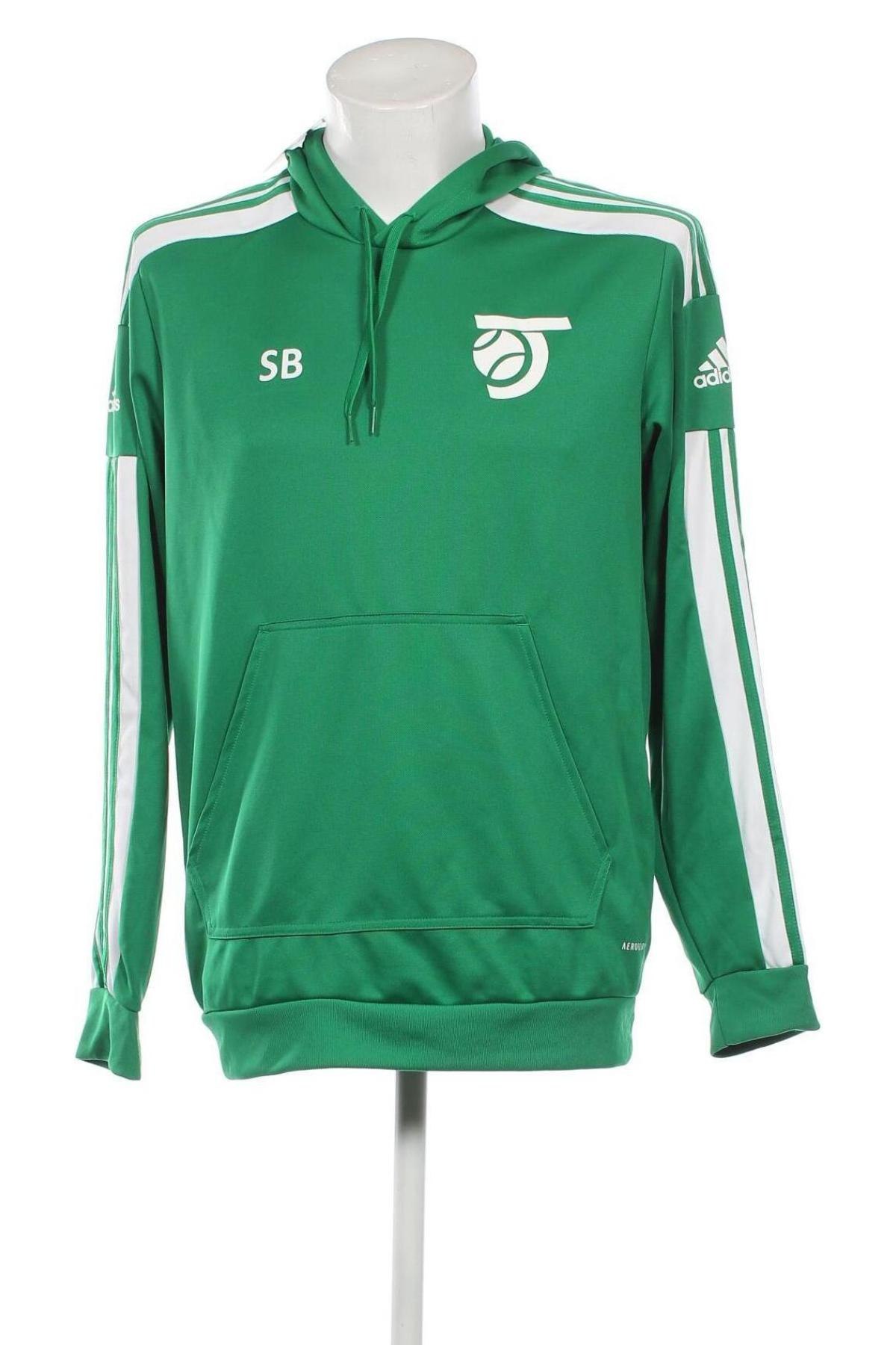 Herren Sweatshirt Adidas, Größe L, Farbe Grün, Preis € 25,78