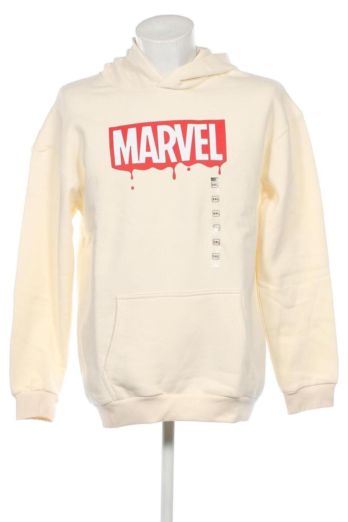 Herren Sweatshirt Marvel, Größe XXL, Farbe Ecru, Preis 44,85 €
