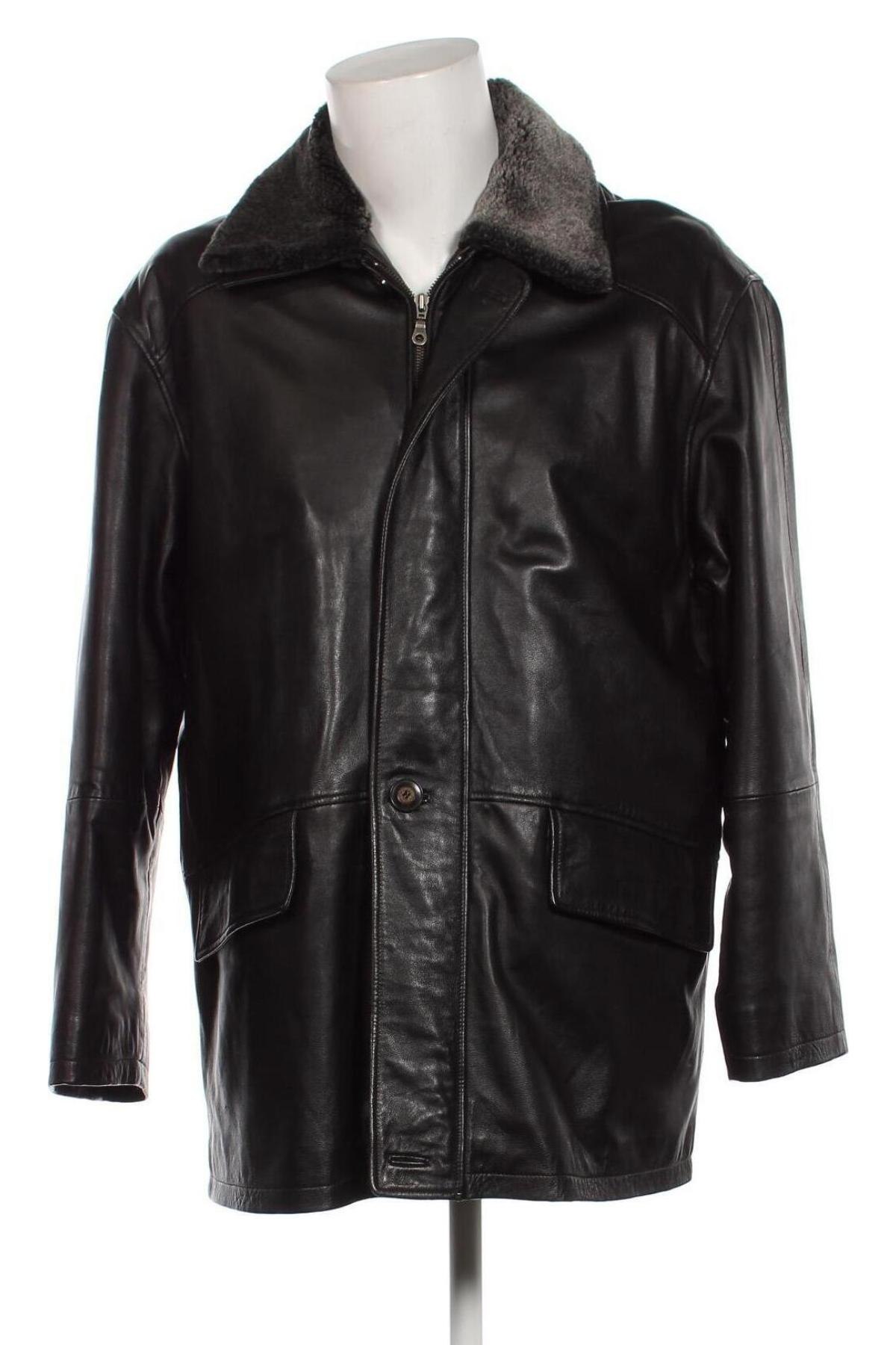 Pánská kožená bunda , Velikost L, Barva Černá, Cena  1 354,00 Kč