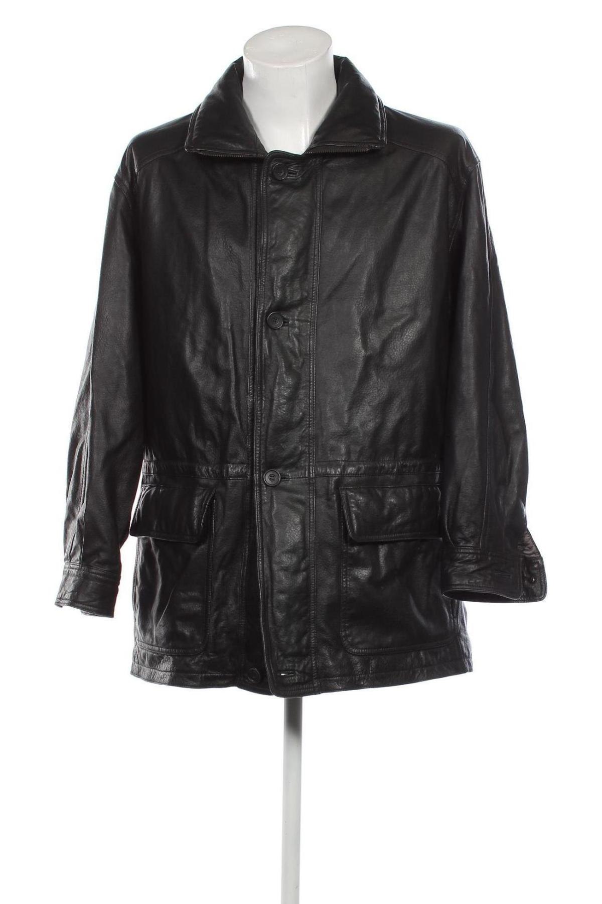 Pánska kožená bunda  Giorgio, Veľkosť L, Farba Čierna, Cena  24,27 €