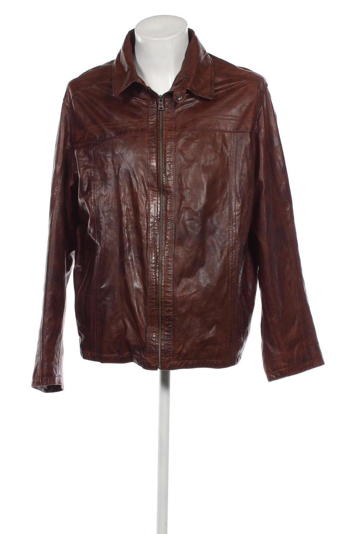 Pánska kožená bunda  Milestone, Veľkosť XL, Farba Hnedá, Cena  91,29 €