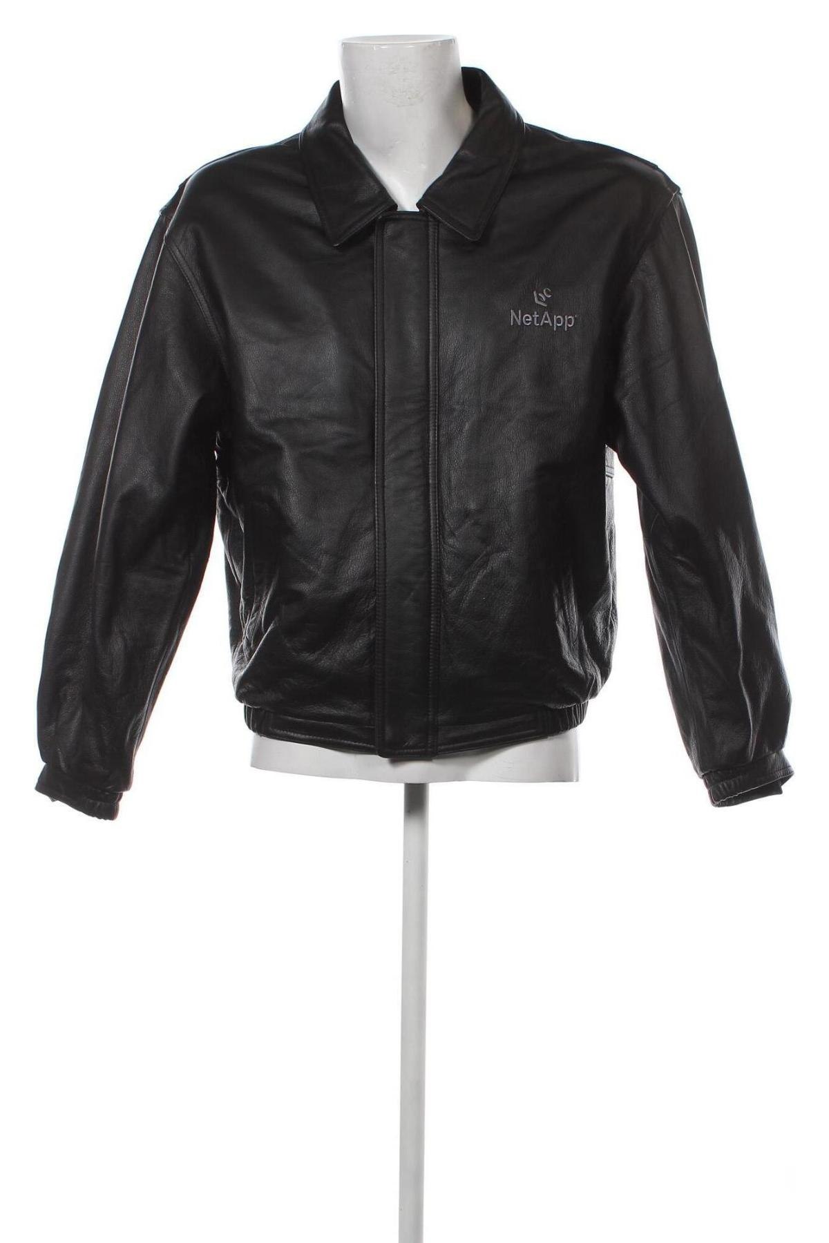 Herren Lederjacke Port Authority, Größe M, Farbe Schwarz, Preis 55,85 €