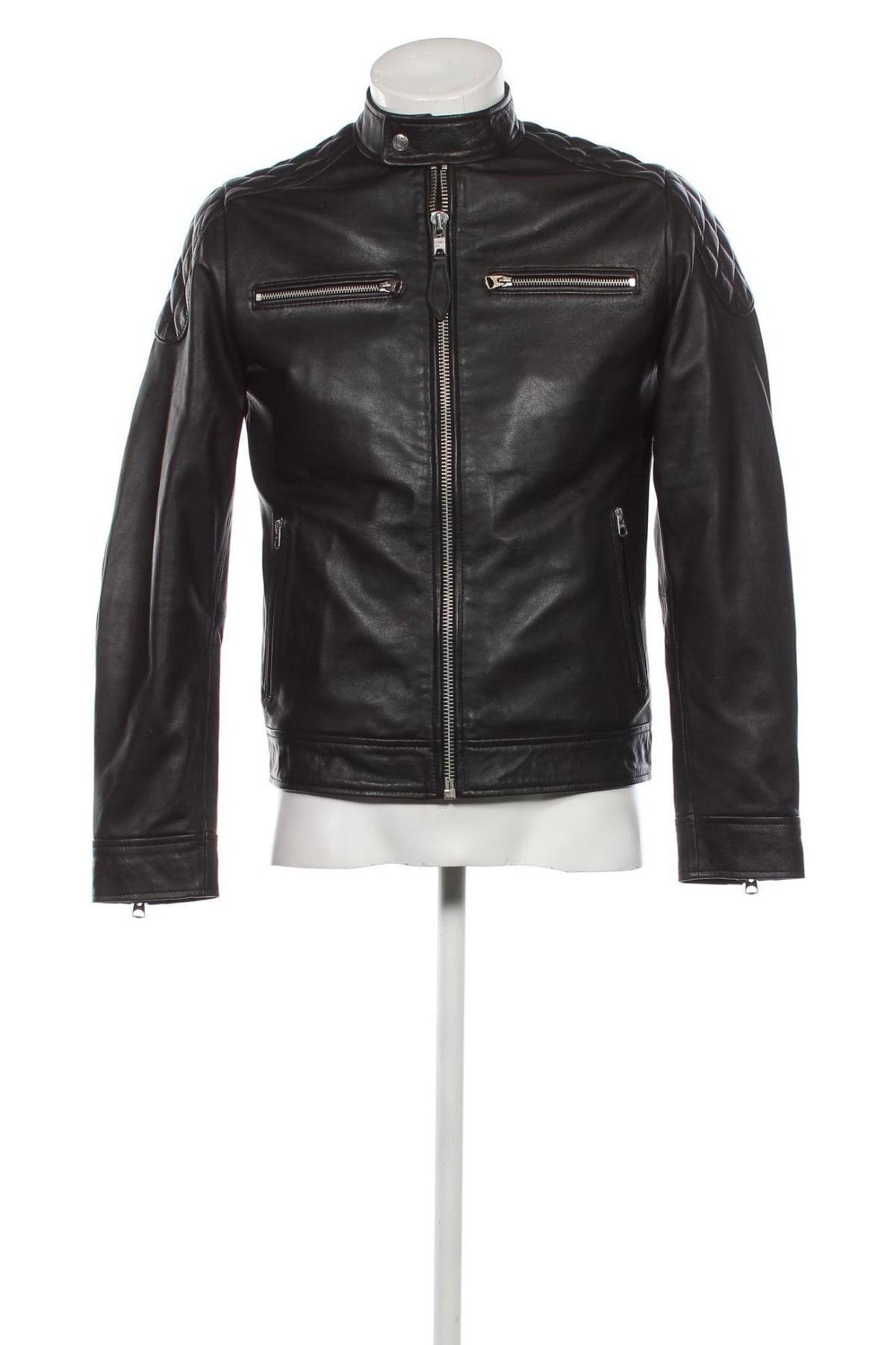 Pánská kožená bunda  Schott, Velikost S, Barva Černá, Cena  9 377,00 Kč