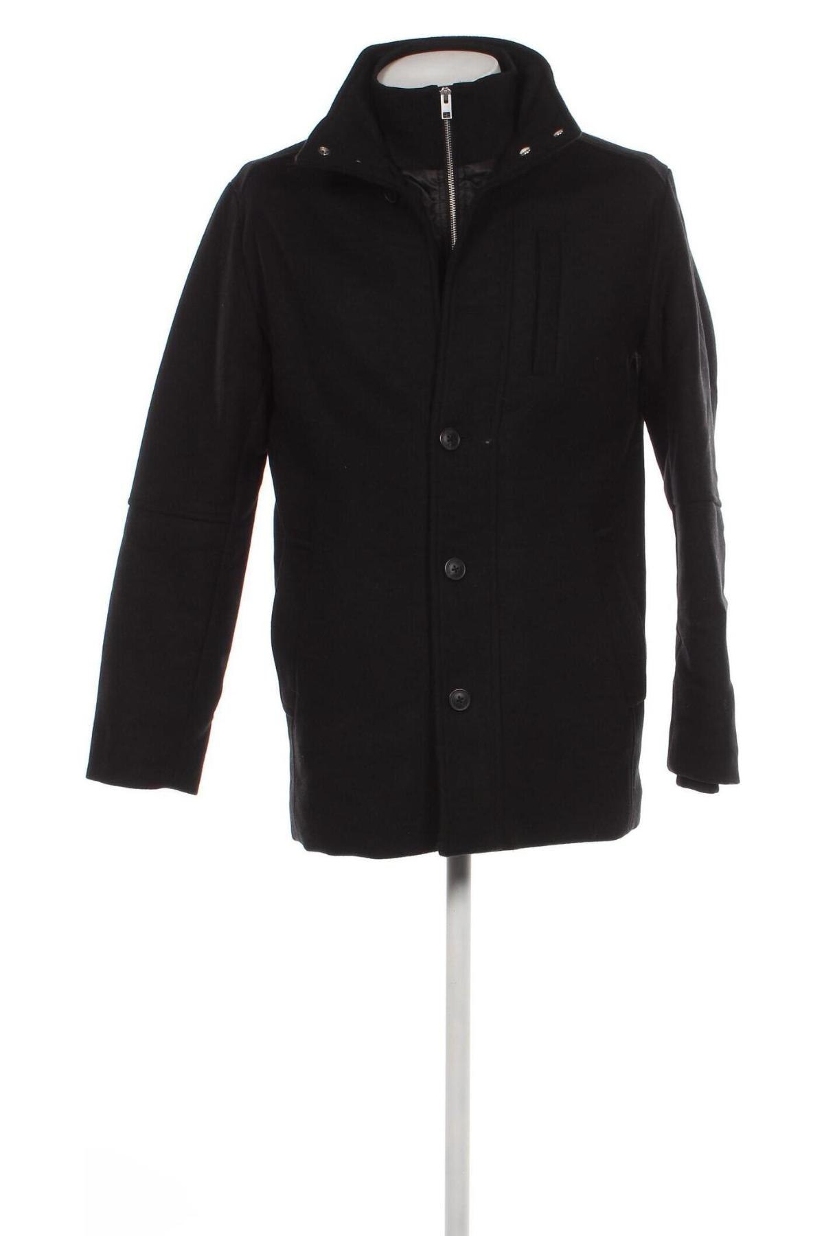 Ανδρικά παλτό Jack & Jones PREMIUM, Μέγεθος M, Χρώμα Μαύρο, Τιμή 33,82 €