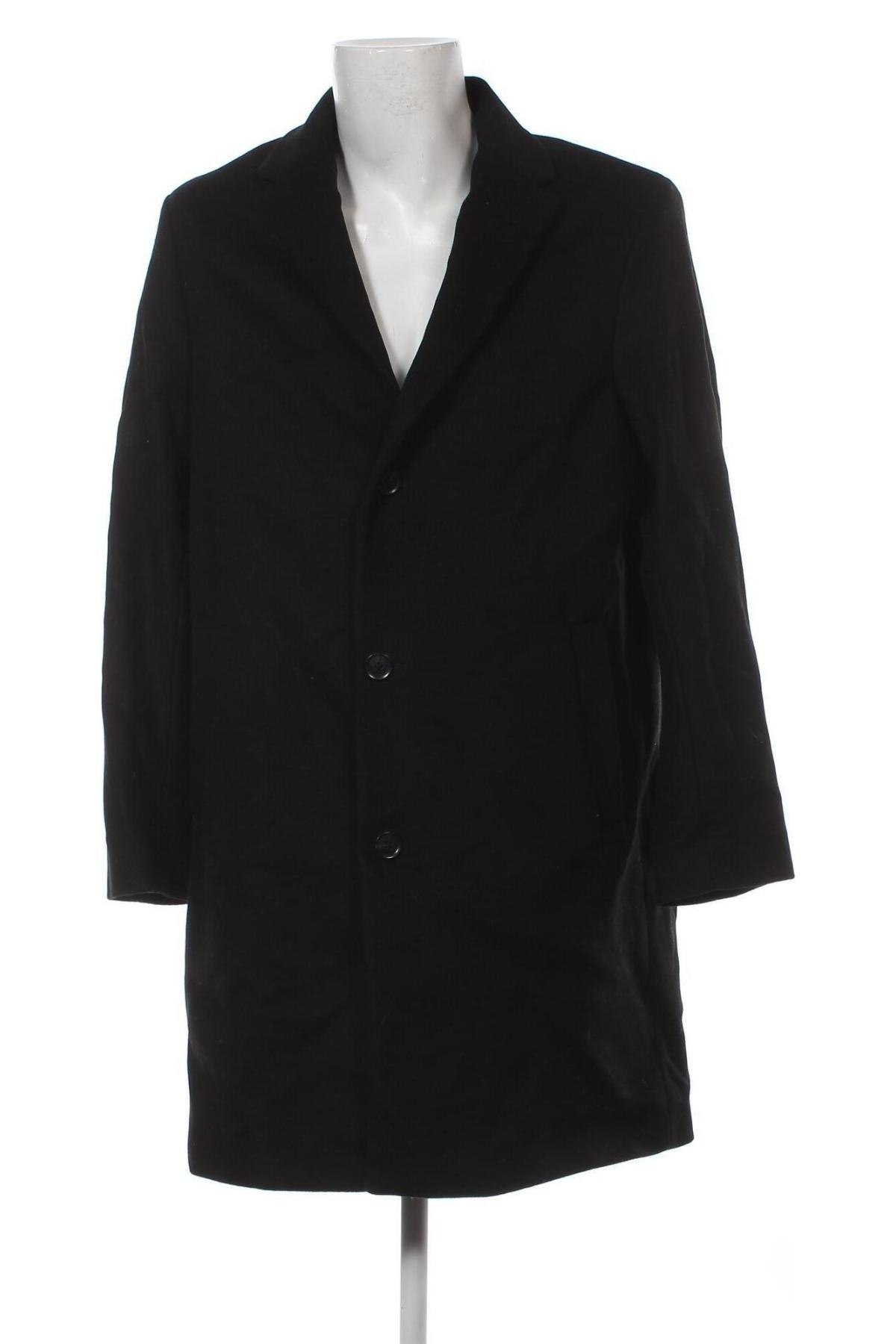 Мъжко палто Mango, Размер XL, Цвят Черен, Цена 18,72 лв.