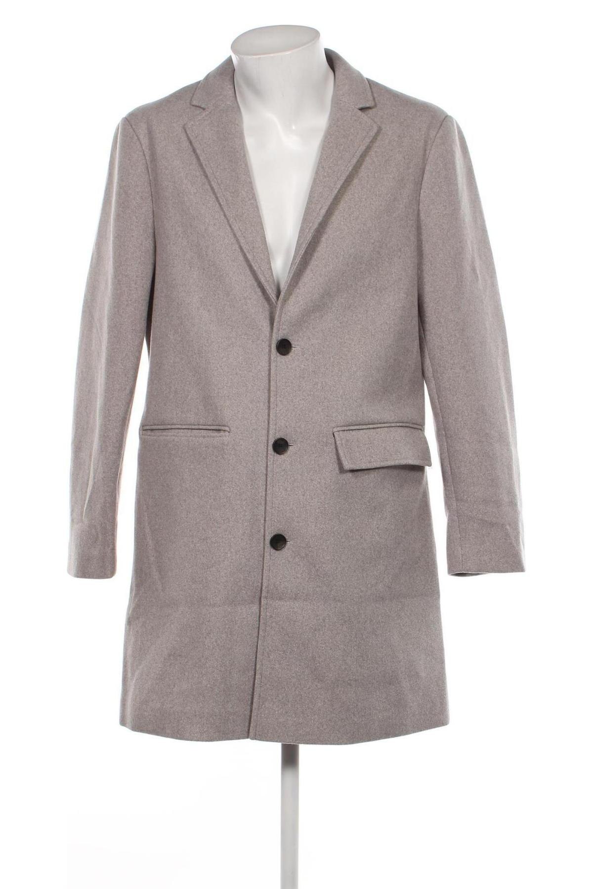 Pánsky kabát  New Look, Veľkosť L, Farba Sivá, Cena  18,62 €