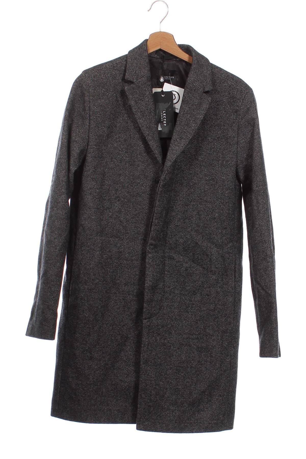 Мъжко палто Selected Homme, Размер S, Цвят Сив, Цена 49,20 лв.