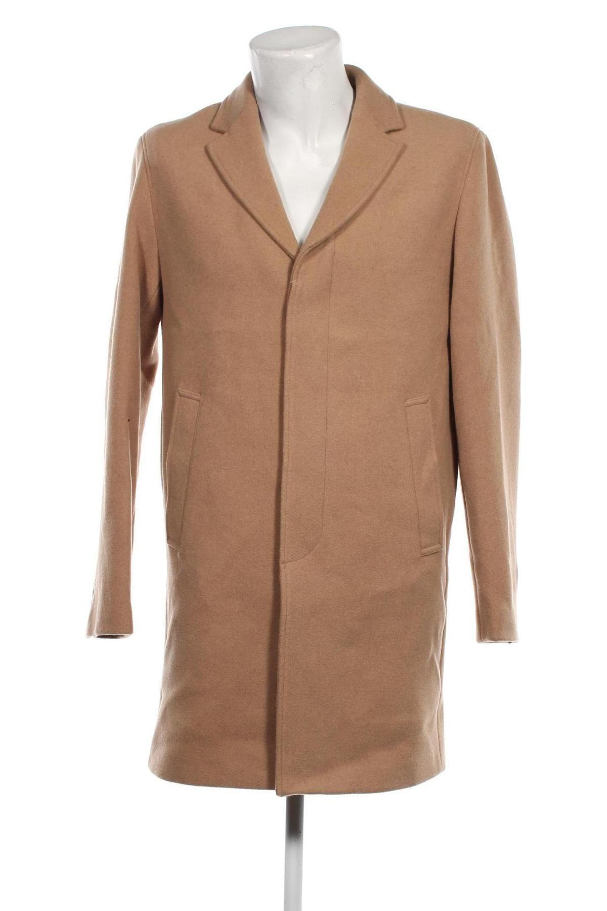Ανδρικά παλτό Selected Homme, Μέγεθος L, Χρώμα  Μπέζ, Τιμή 34,24 €