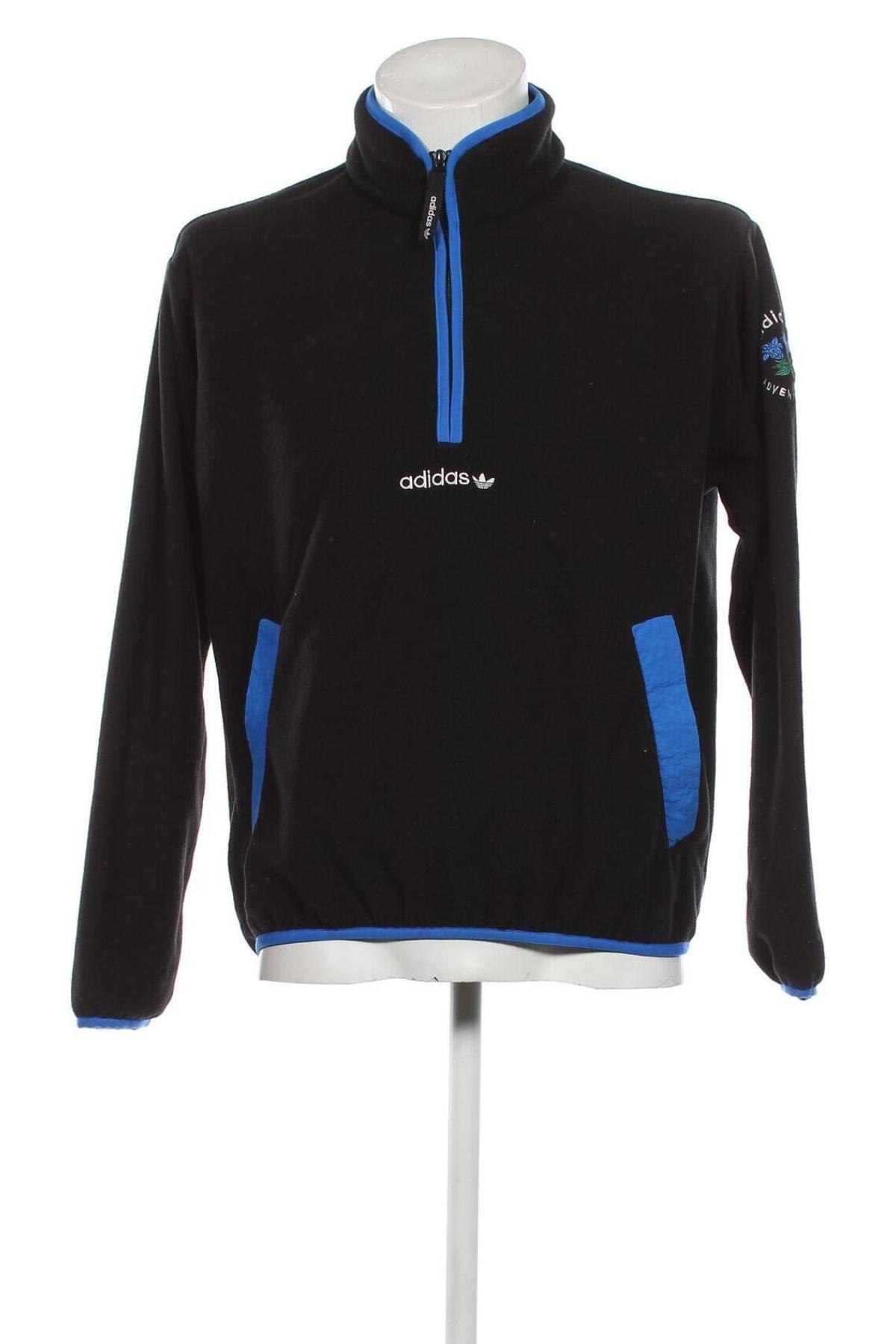 Ανδρική ζακέτα fleece Adidas Originals, Μέγεθος S, Χρώμα Μαύρο, Τιμή 30,06 €