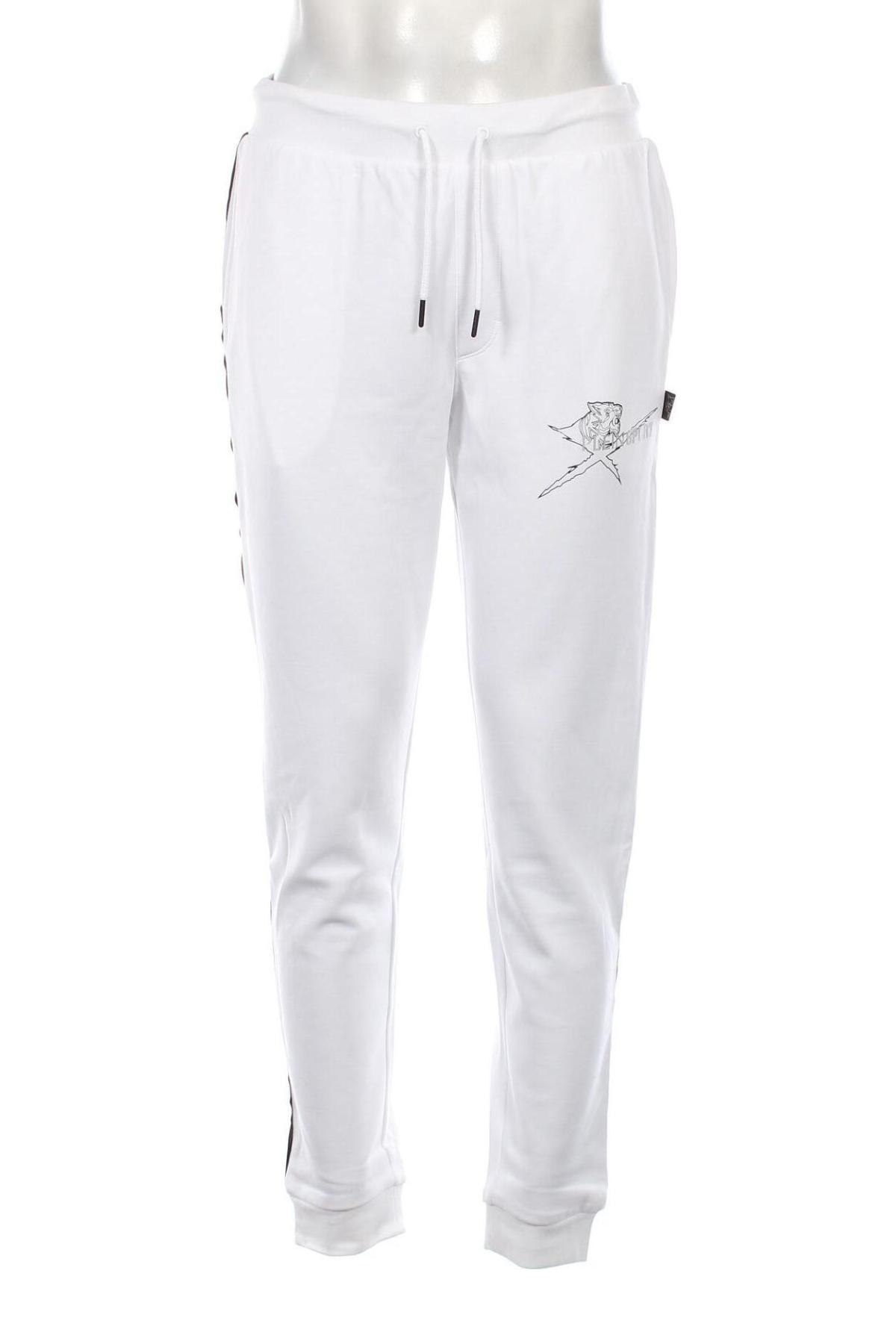 Ανδρικό αθλητικό παντελόνι Plein Sport, Μέγεθος L, Χρώμα Λευκό, Τιμή 126,18 €
