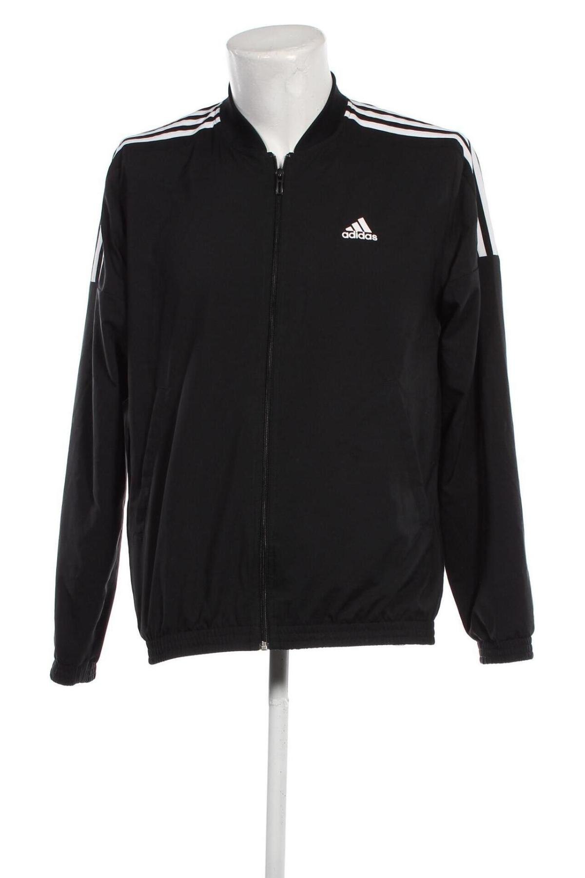 Мъжко спортно горнище Adidas, Размер M, Цвят Черен, Цена 45,90 лв.