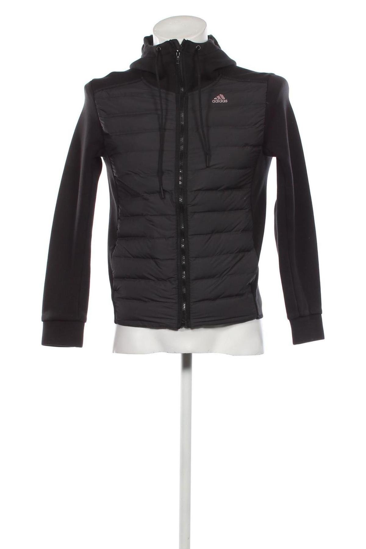 Ανδρικό αθλητικό μπουφάν Adidas, Μέγεθος S, Χρώμα Μαύρο, Τιμή 118,04 €