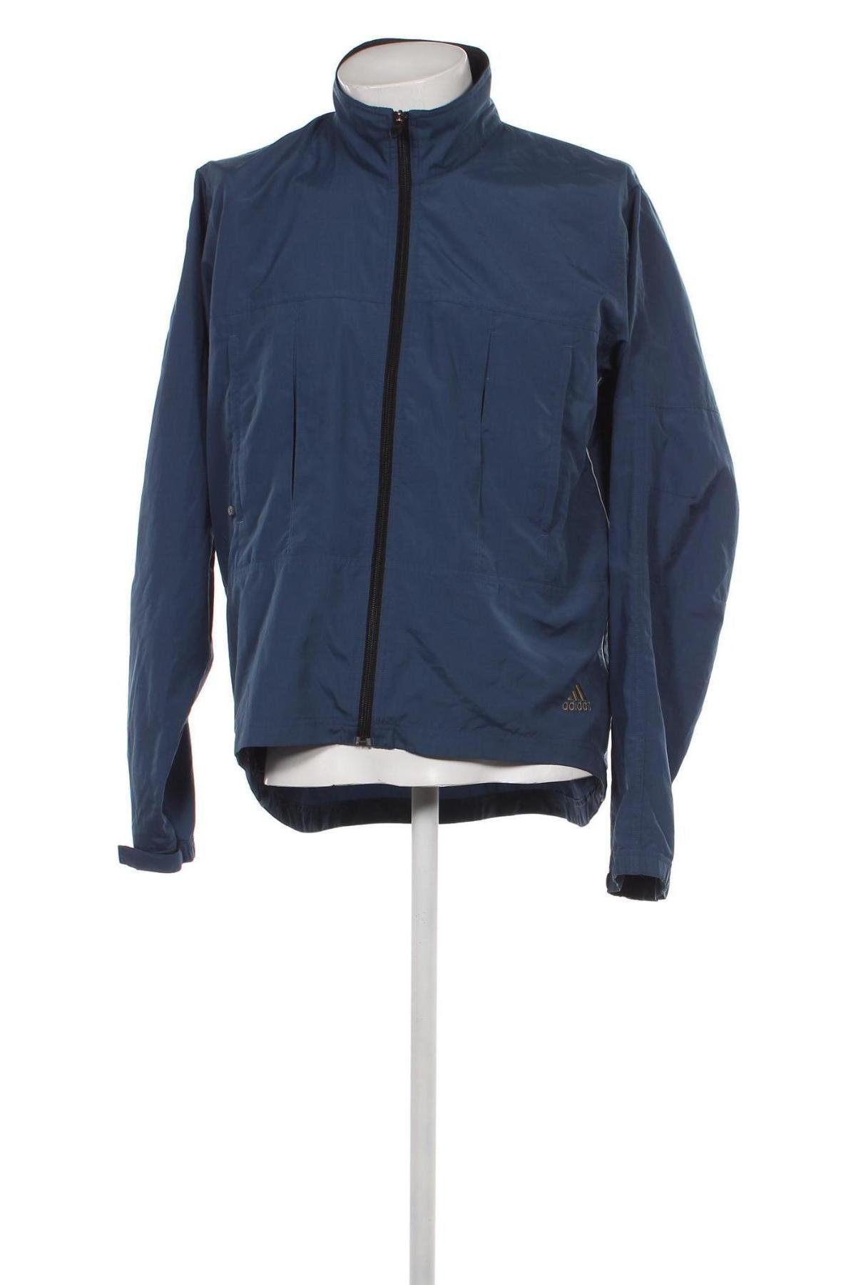 Herren Sportjacke Adidas, Größe M, Farbe Blau, Preis 35,45 €