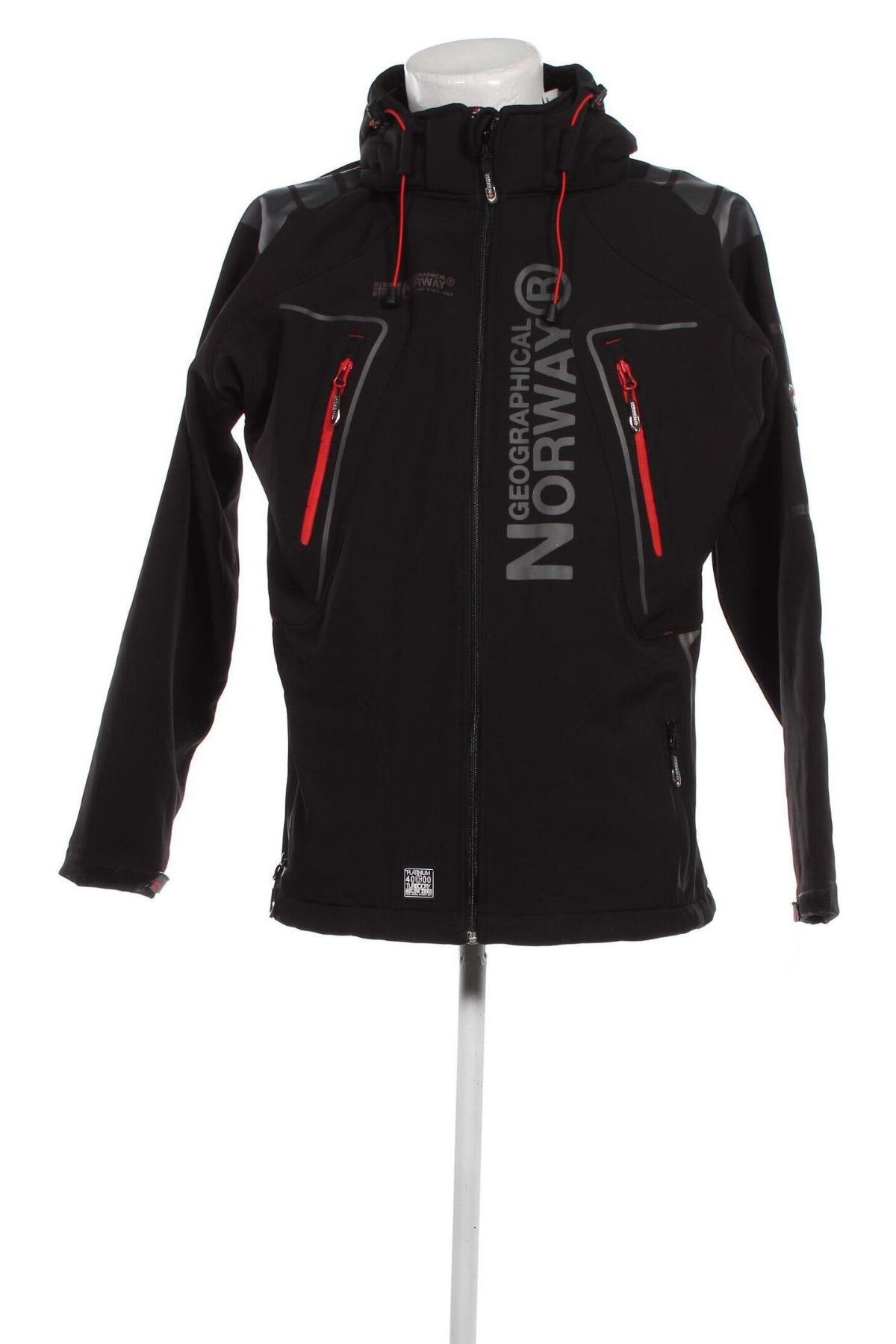 Мъжко спортно яке Geographical Norway, Размер XL, Цвят Черен, Цена 239,00 лв.