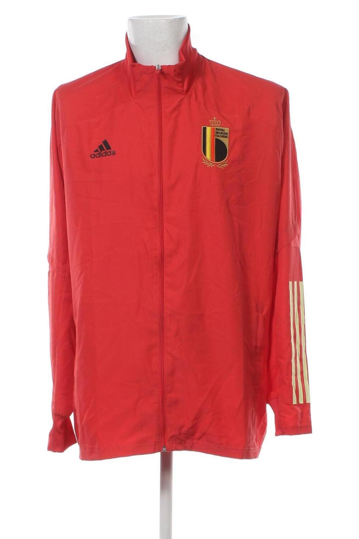 Мъжко яке Adidas, Размер XXL, Цвят Червен, Цена 41,04 лв.