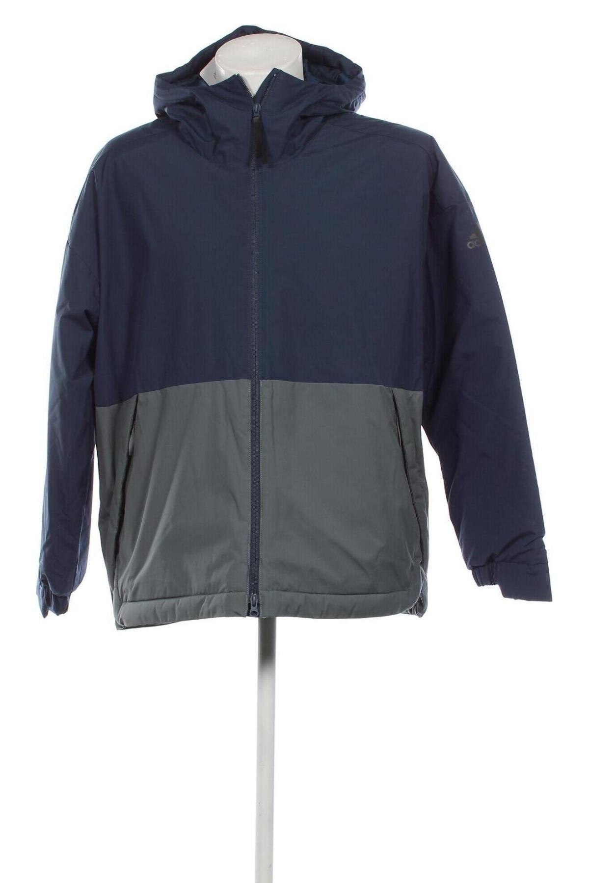 Ανδρικό μπουφάν Adidas, Μέγεθος L, Χρώμα Μπλέ, Τιμή 70,76 €