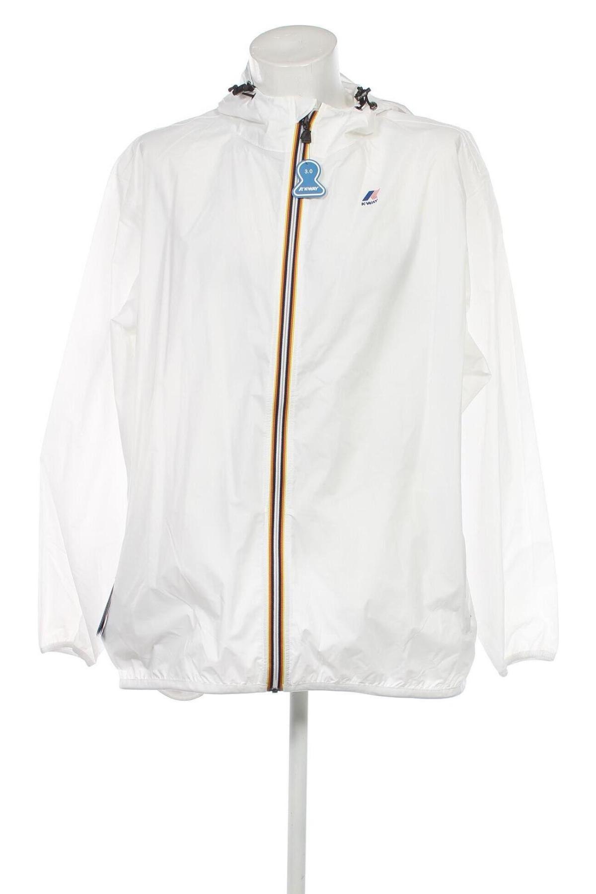 Ανδρικό μπουφάν K-Way, Μέγεθος 4XL, Χρώμα Λευκό, Τιμή 104,28 €