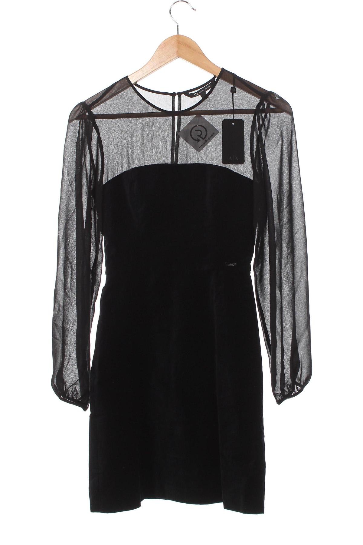 Kleid Armani Exchange, Größe XS, Farbe Schwarz, Preis 133,51 €