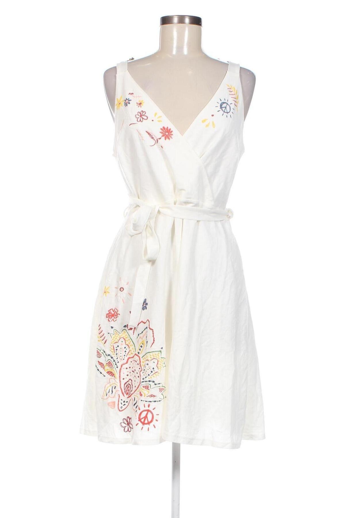 Kleid Desigual, Größe XL, Farbe Weiß, Preis 121,78 €