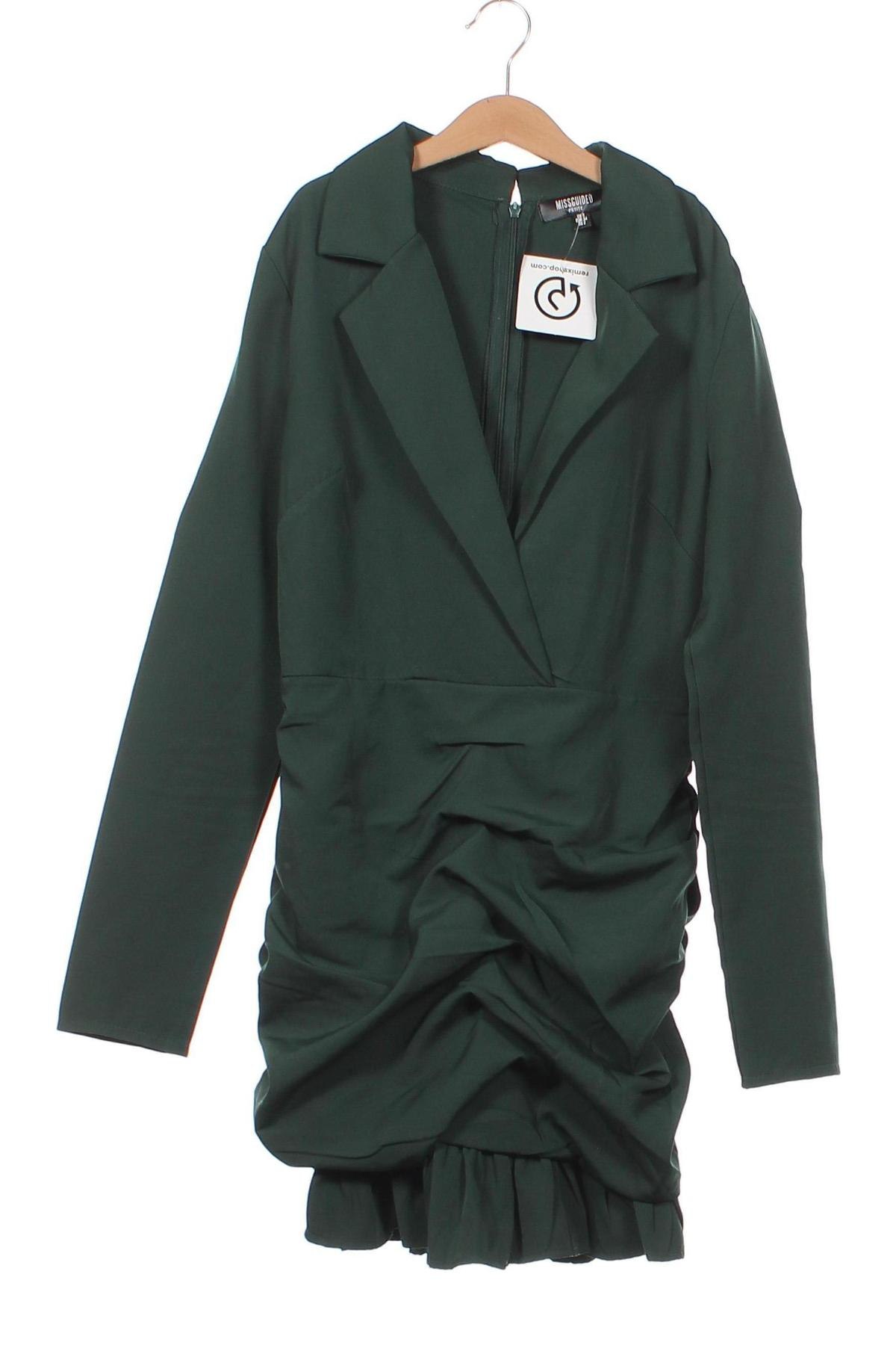 Šaty  Missguided, Velikost XS, Barva Zelená, Cena  220,00 Kč