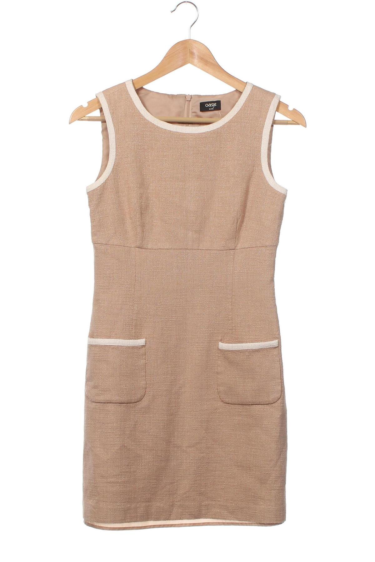 Φόρεμα Oasis, Μέγεθος S, Χρώμα  Μπέζ, Τιμή 22,47 €