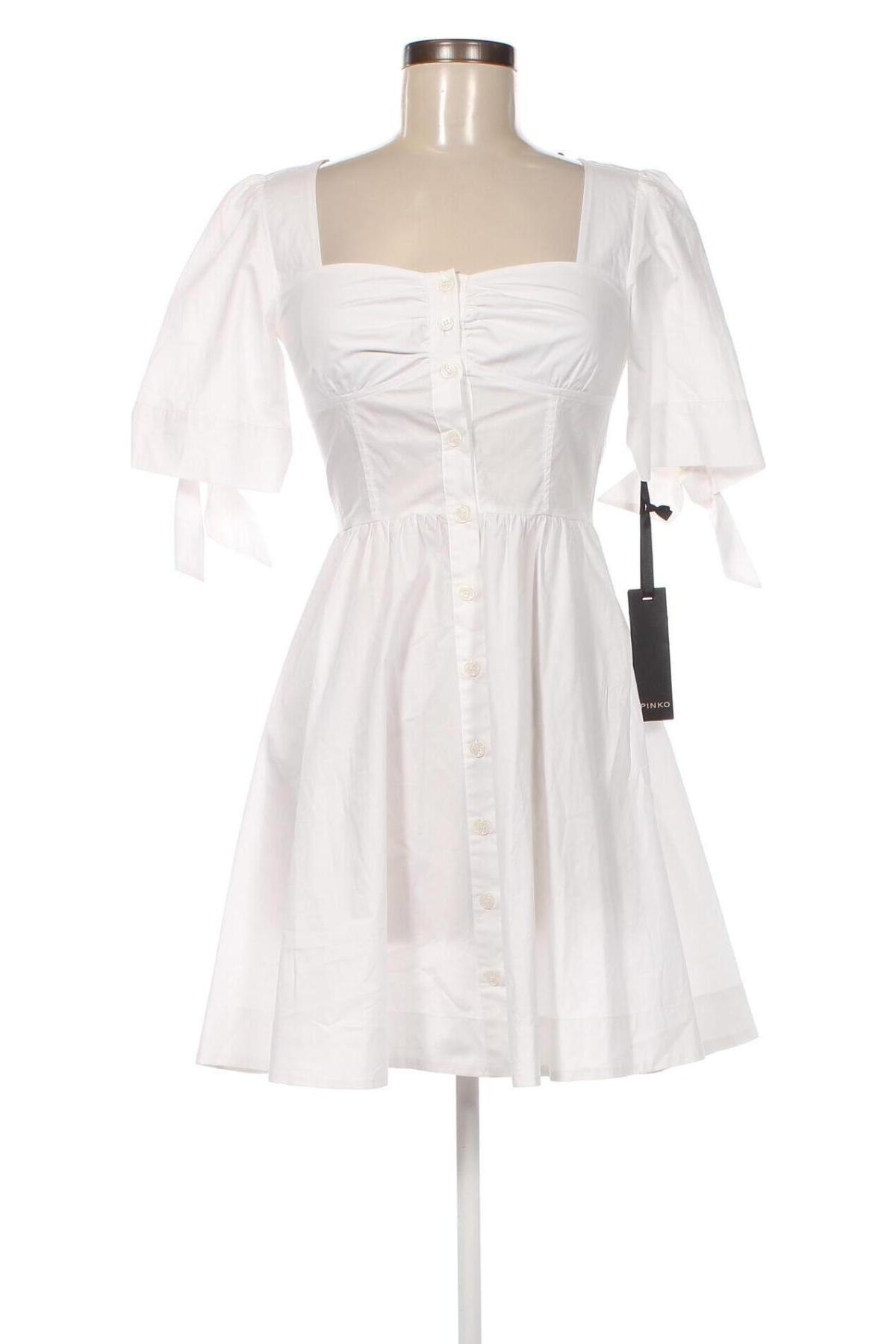 Kleid Pinko, Größe XS, Farbe Weiß, Preis 132,08 €