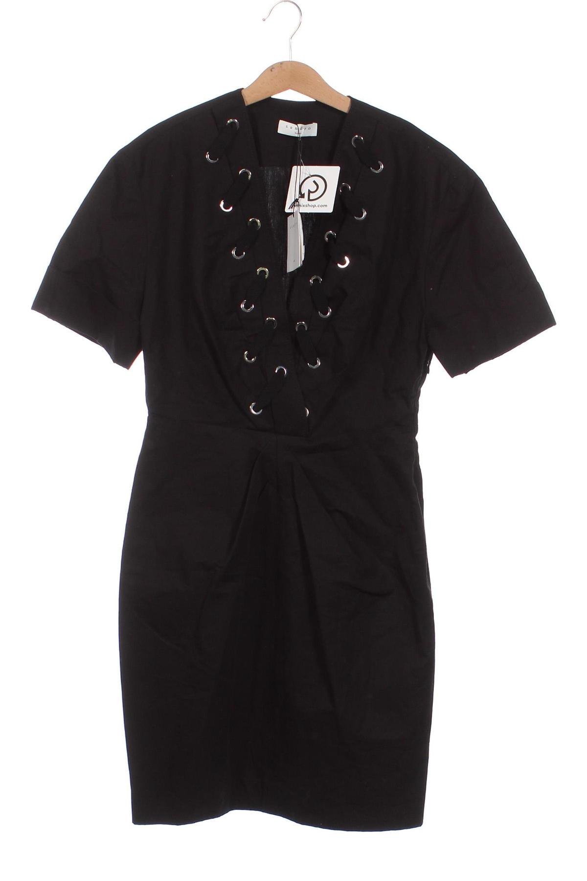 Φόρεμα Sandro, Μέγεθος XS, Χρώμα Μαύρο, Τιμή 88,12 €